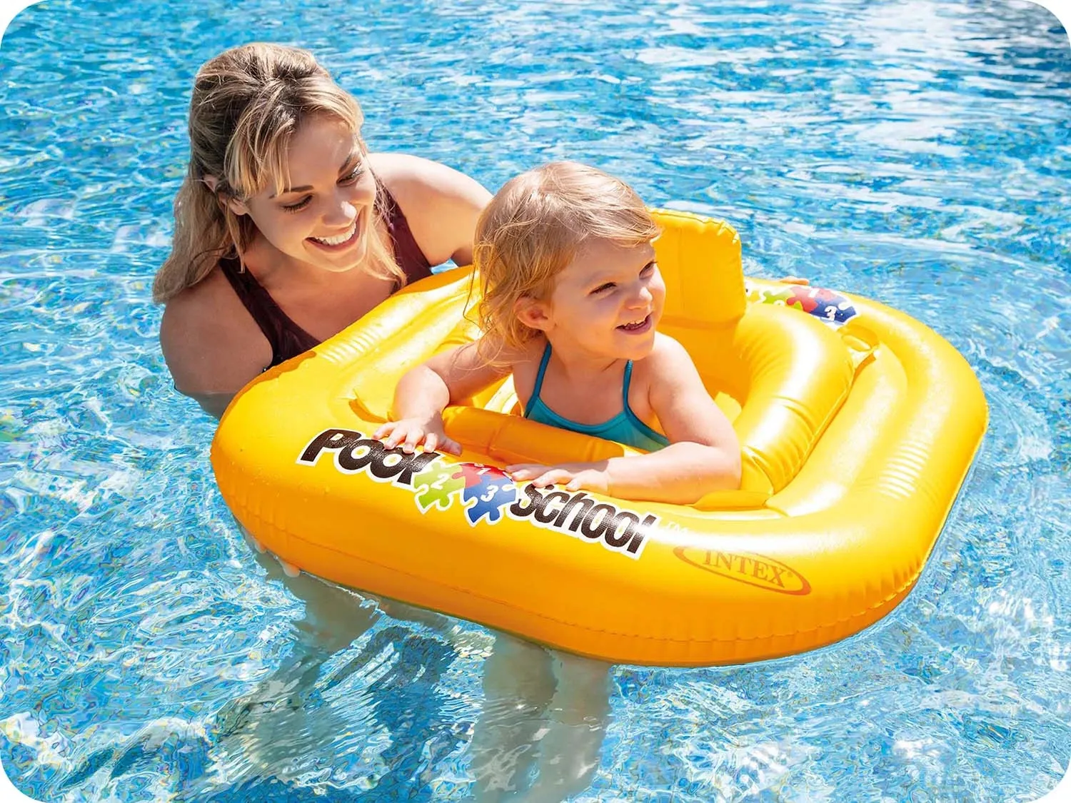 Apvali plaukimo sėdynė 79 x 79 cm INTEX 56587 - nuotrauka 1