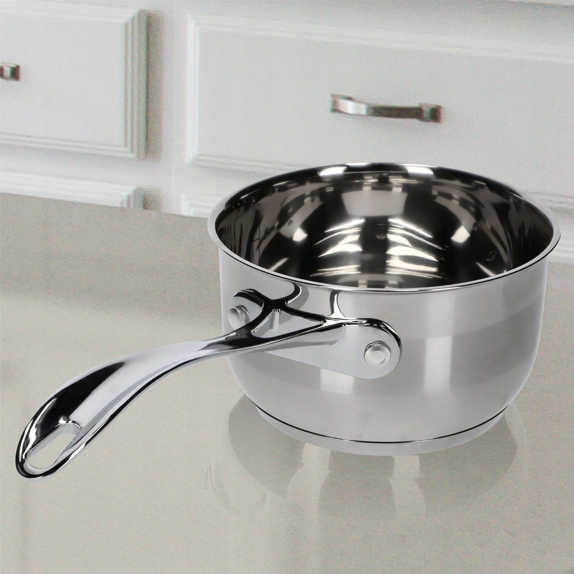 Berme puodas su rankena, 32 x 15 cm, plienas