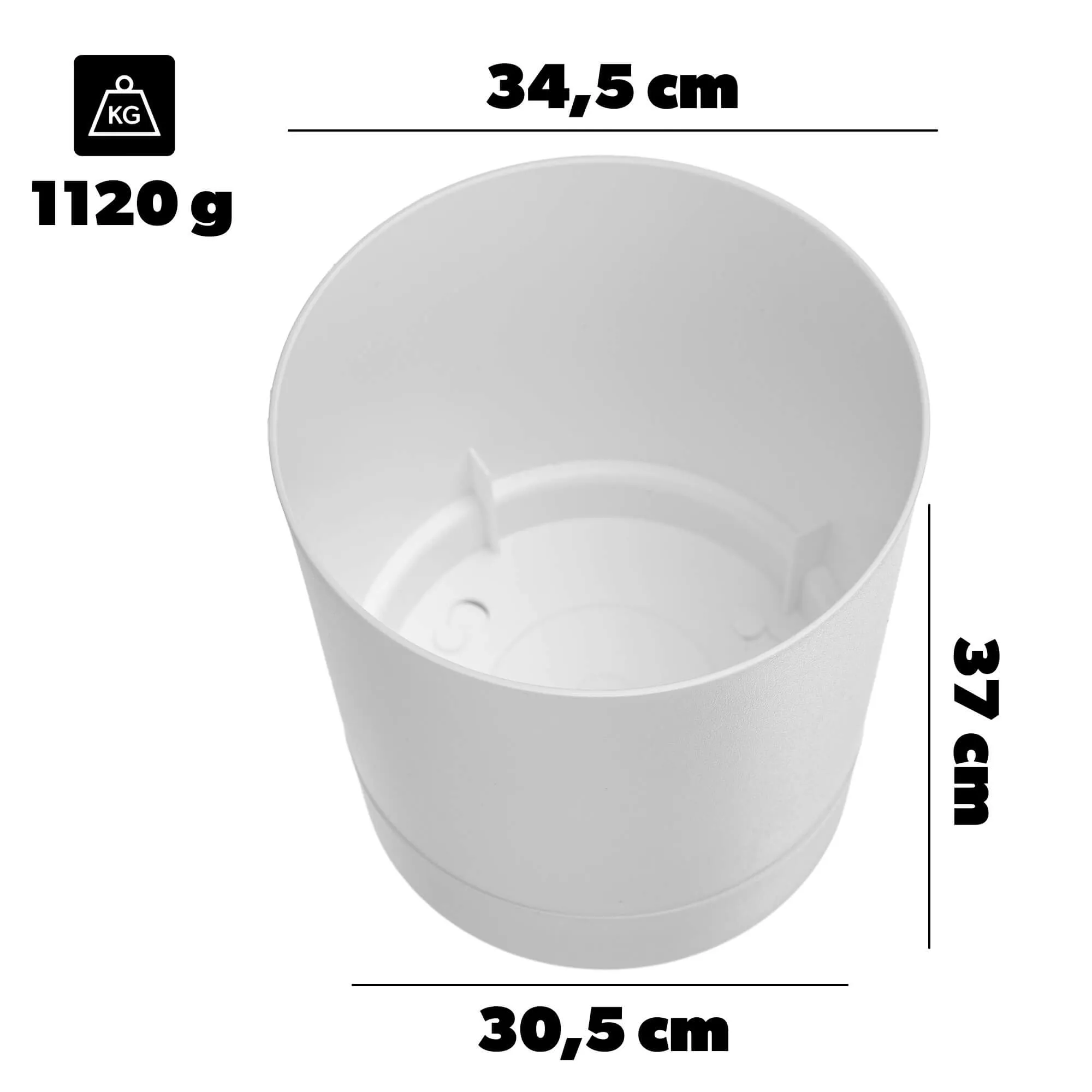 Verri vazonas su lėkštute