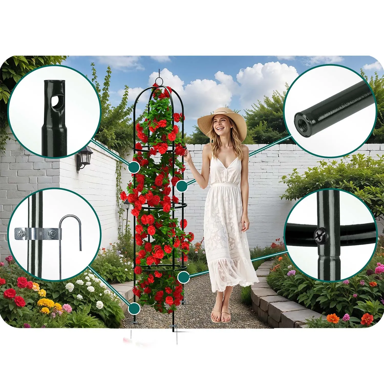 Sodo pavėsinės kolona 200 cm Plonos PL-992 - nuotrauka 1