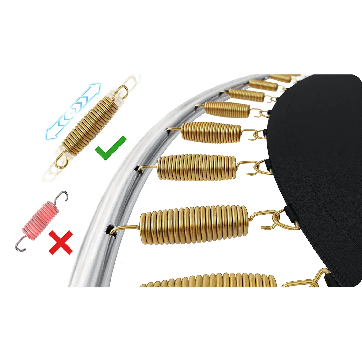 12 pėdų / 374 cm sodo batutas su lauko tinklu ir kopėčiomis Neo-Sport - nuotrauka 1