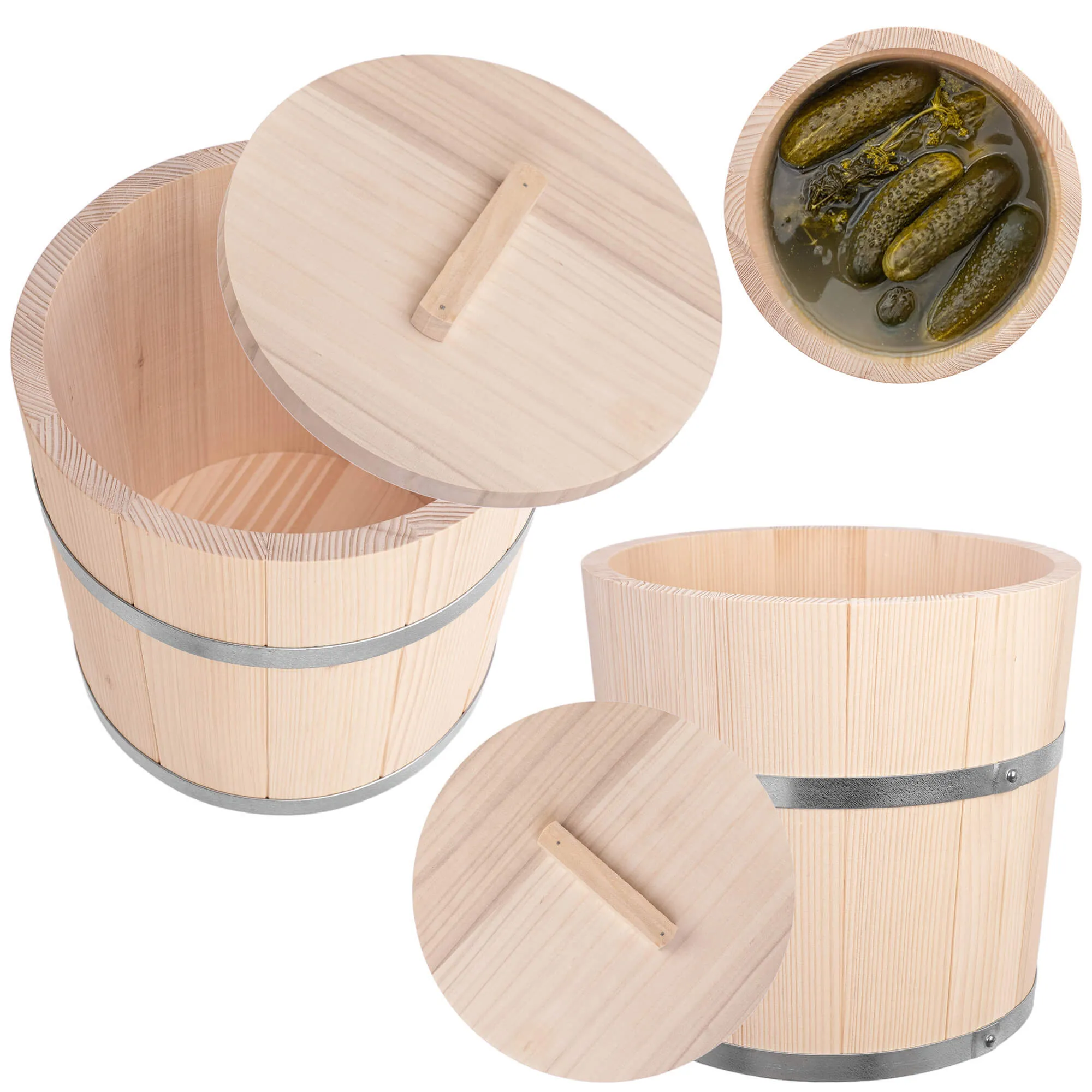 Reila 15L medinė marinavimo statinė