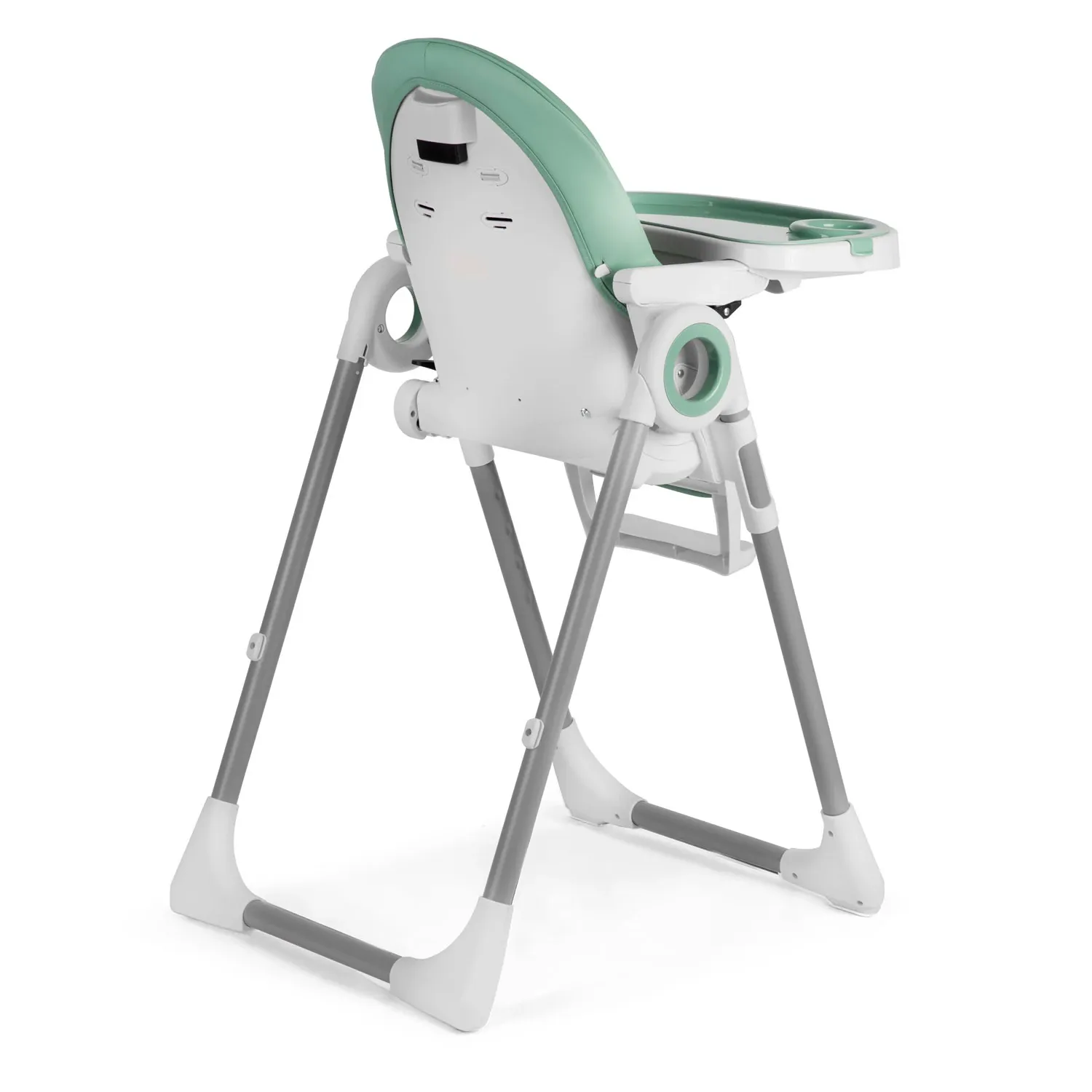 Vaikiška kėdutė su staliuku, žalia Belo sumuštinė + žaislų laikiklis - nuotrauka 1