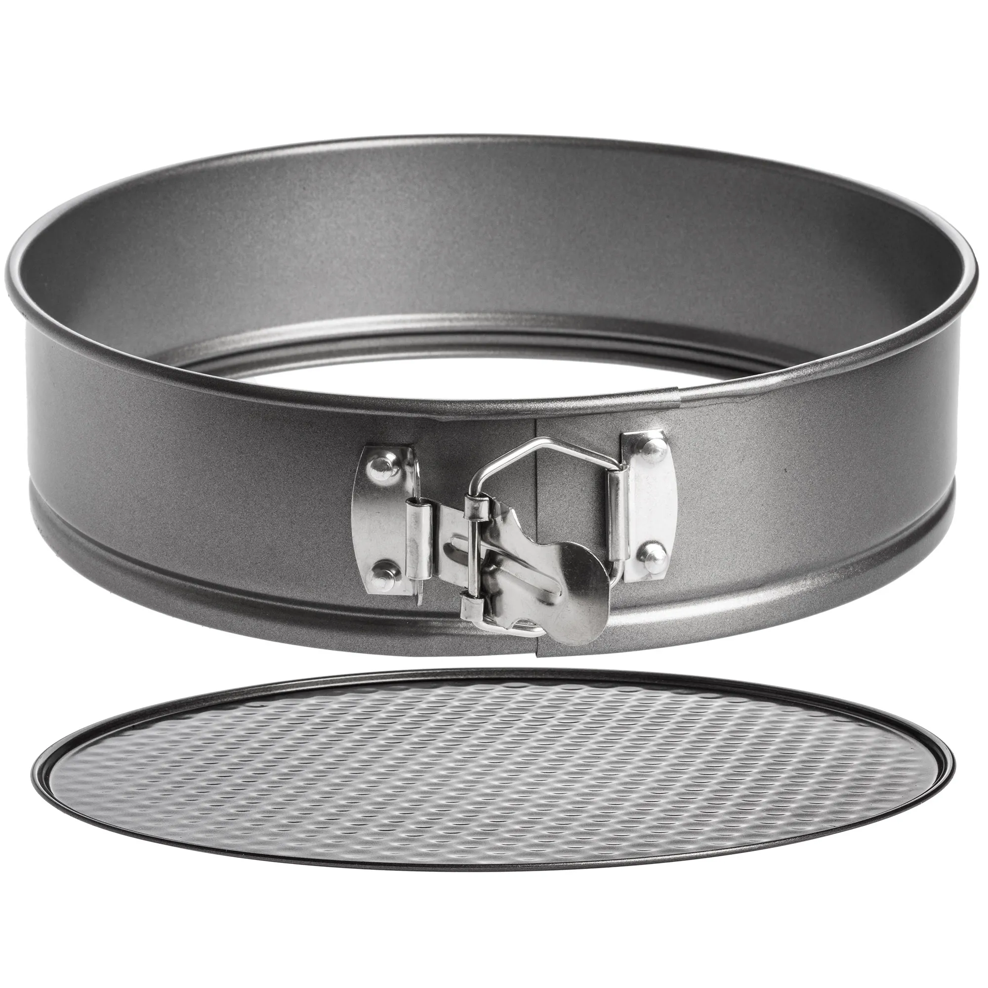 Apvali neprideganti kepimo forma, 20 cm, grafito spalvos