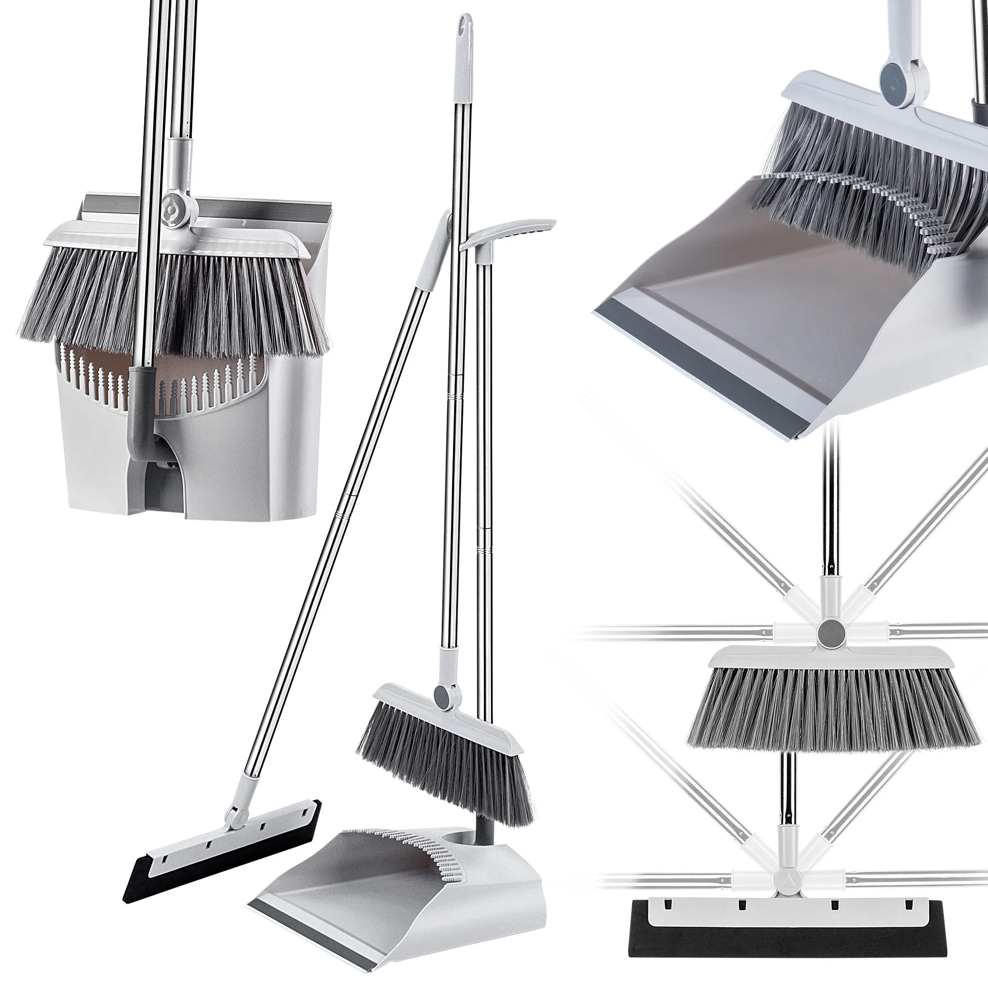 „Loken“ 3 viename valymo rinkinys: šluota, semtuvėlis ir šepetys