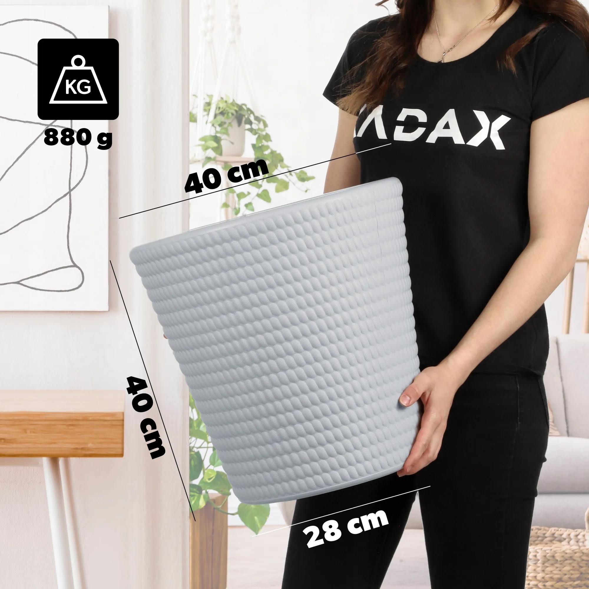 Muro gėlių vazonas 40 cm