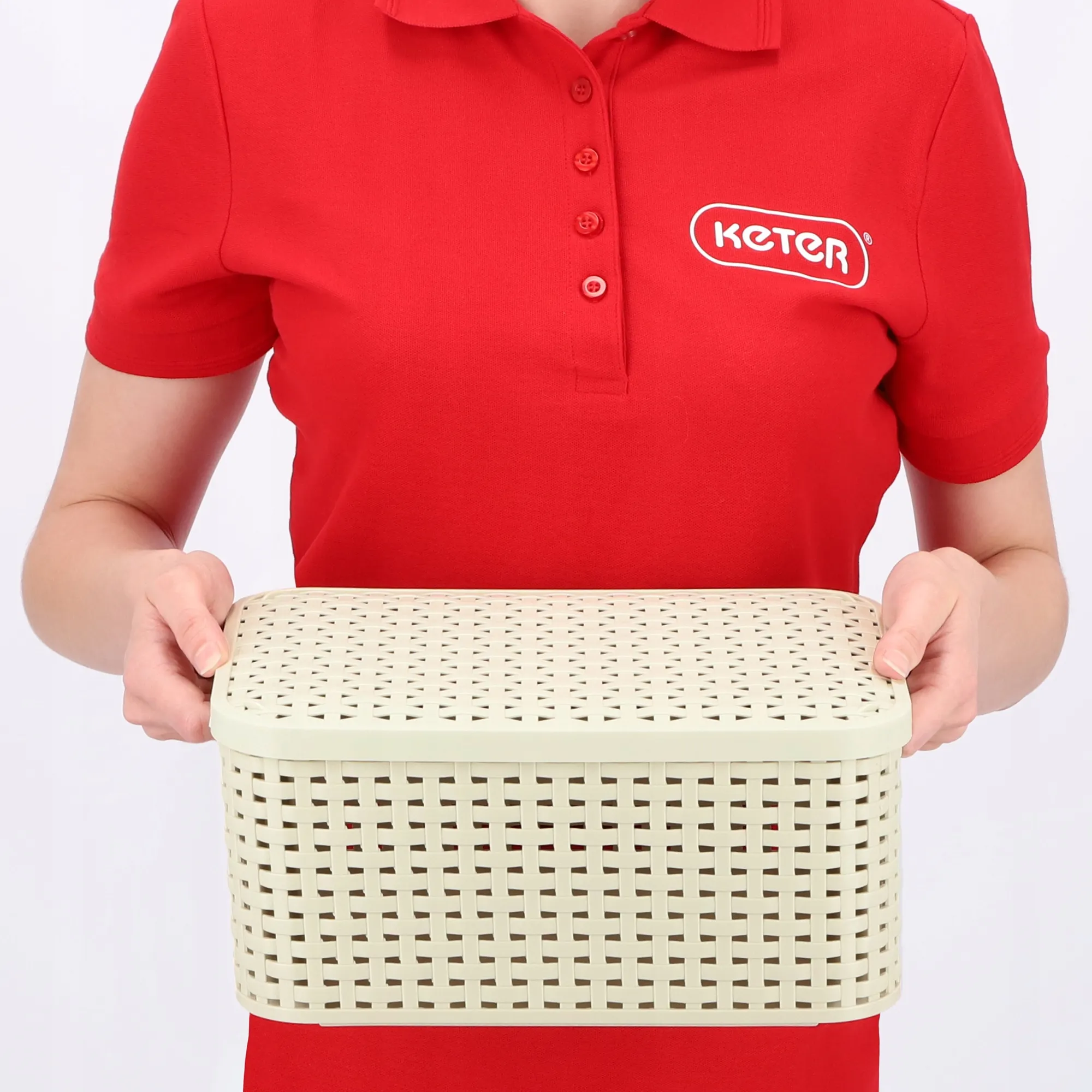 „Curver Style“ 6 l laikymo indas su dangčiu, kreminės spalvos