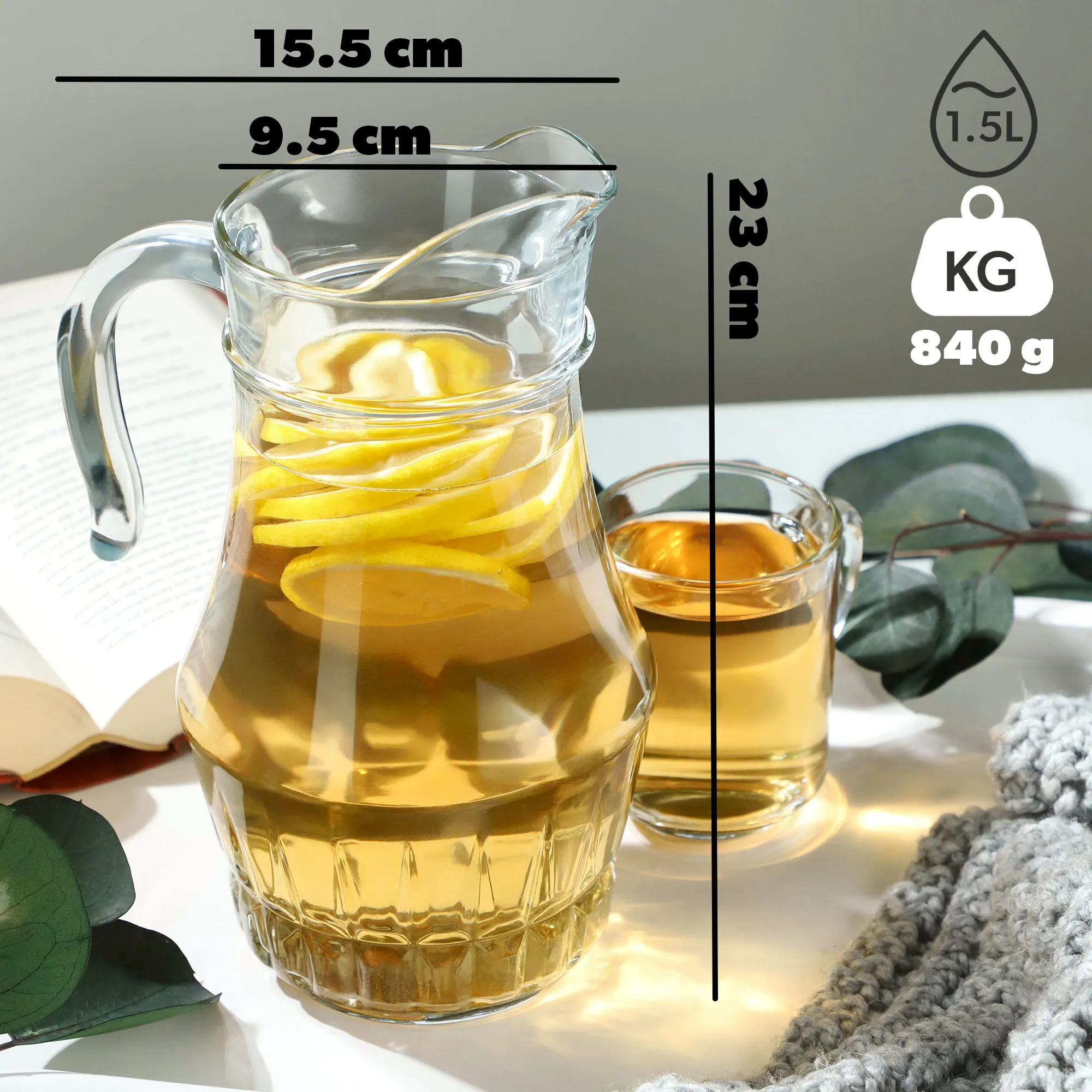 Breda 1,5 l gėrimų ąsotis