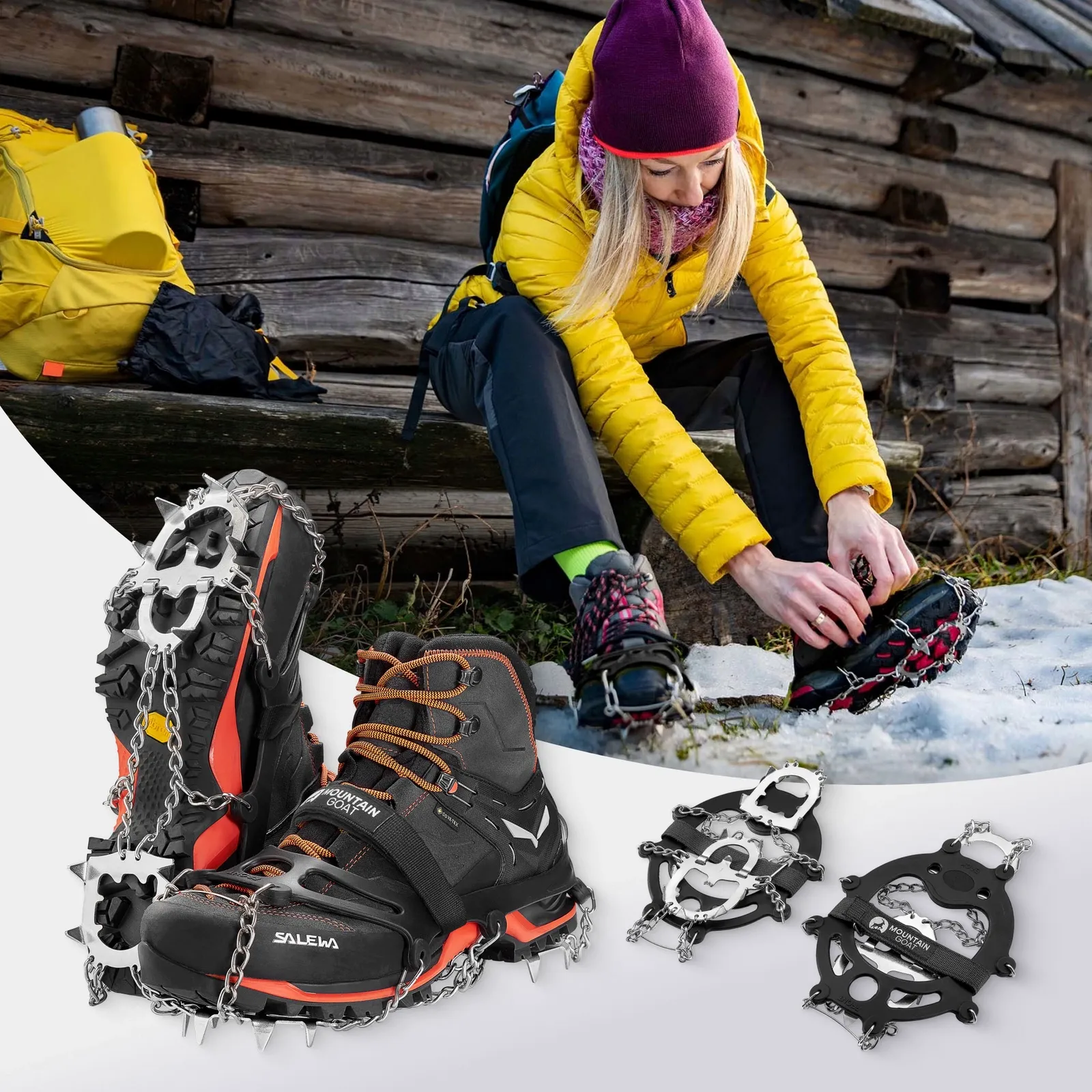 PREMIUM žygio batų kamanos (41-43) L