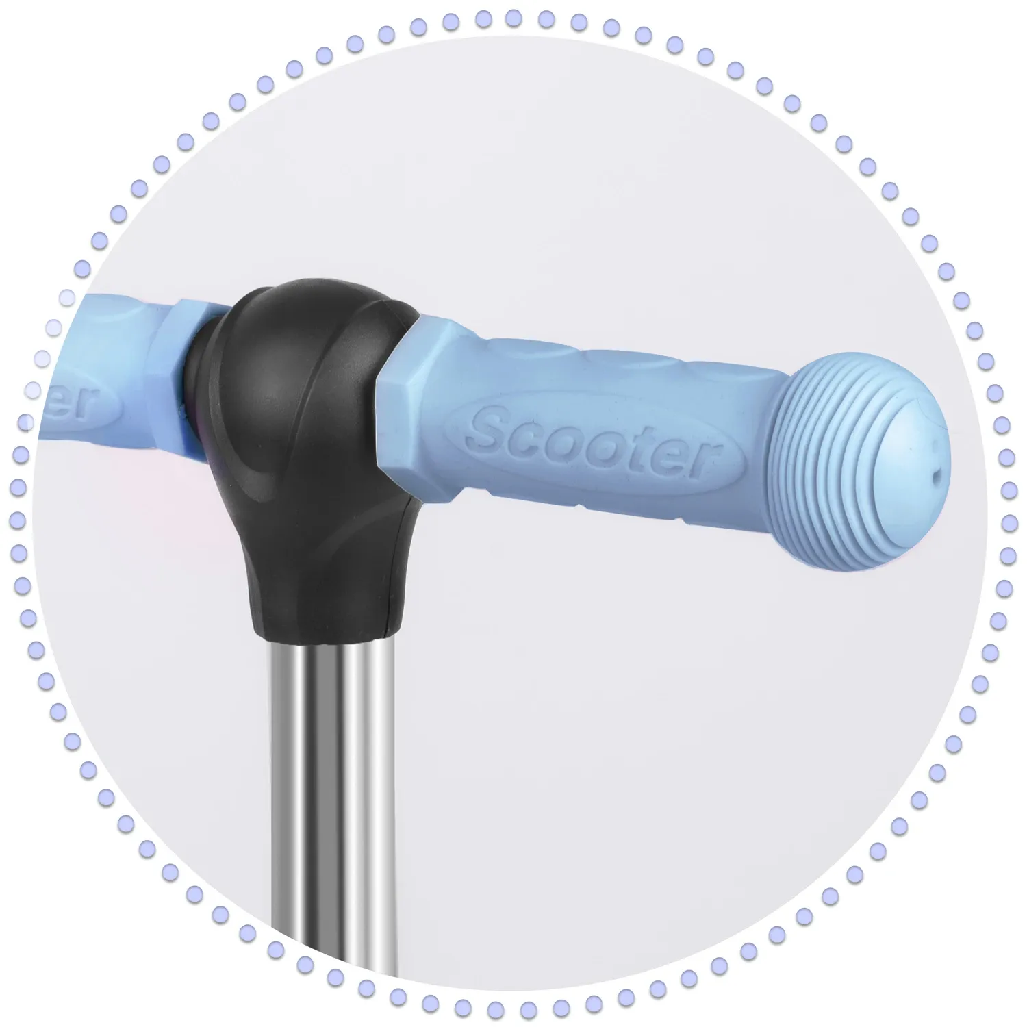 „Ricokids Todi“ triratis paspirtukas – mėlynas ir pilkas - nuotrauka 1