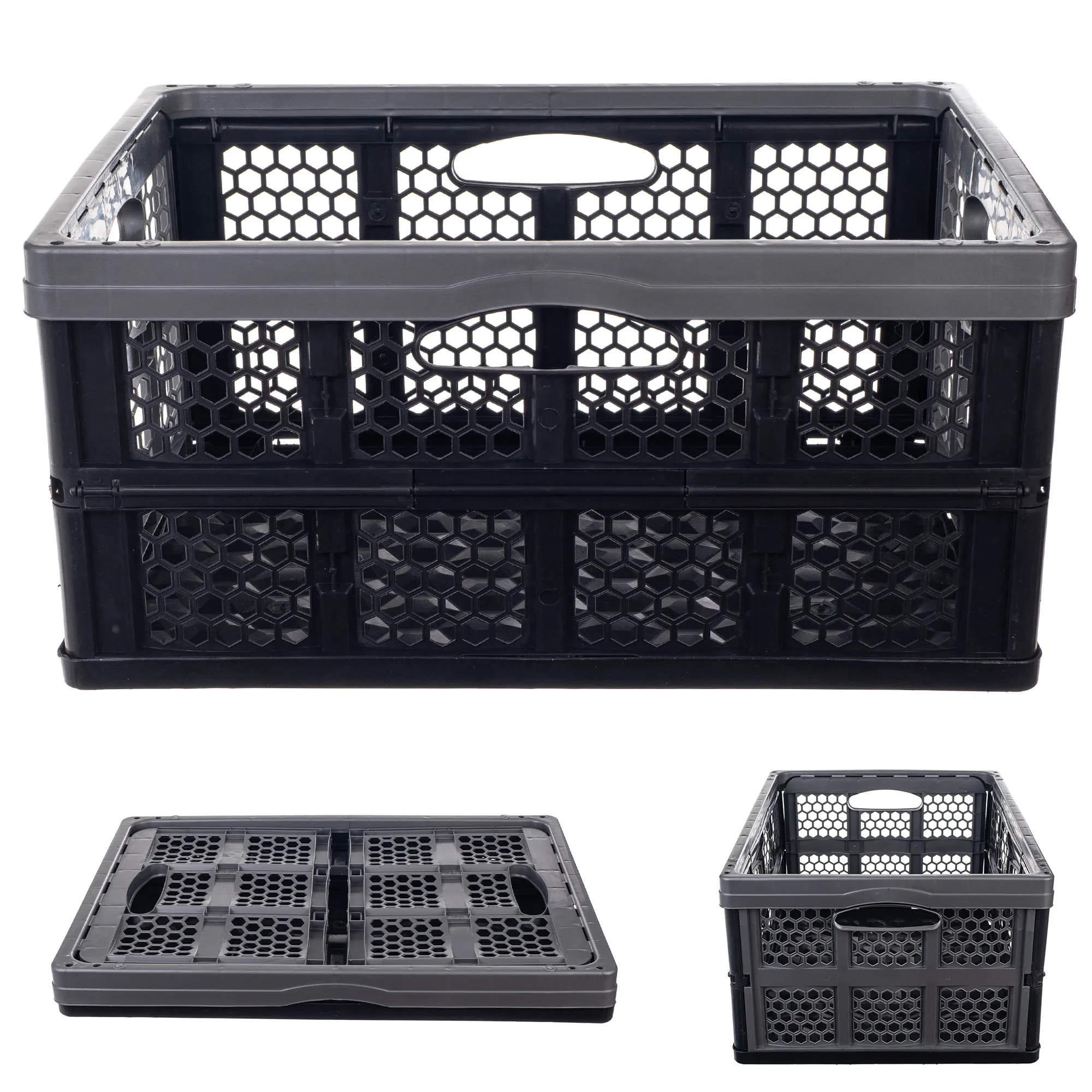 „Kamari“ 32 l sulankstoma įrankių dėžė, pilka