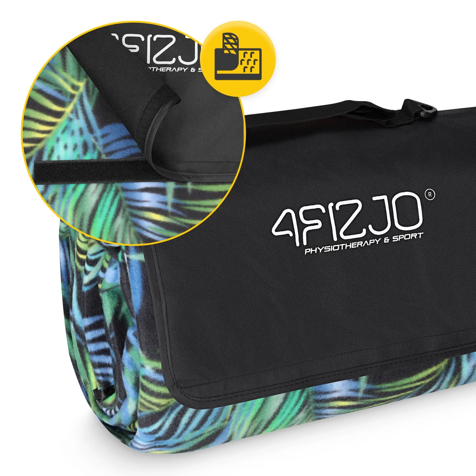 Izoliuota paplūdimio pikniko antklodė 200 x 200 cm palmės formos