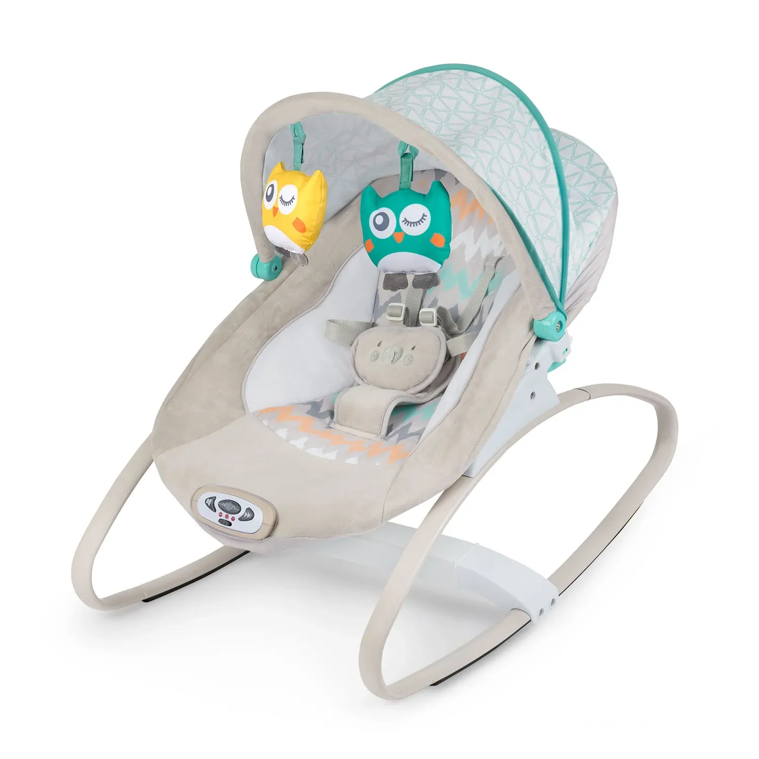 Ricokids šokinėjimo lovelė su vibracija ir muzika - pilka - nuotrauka 1