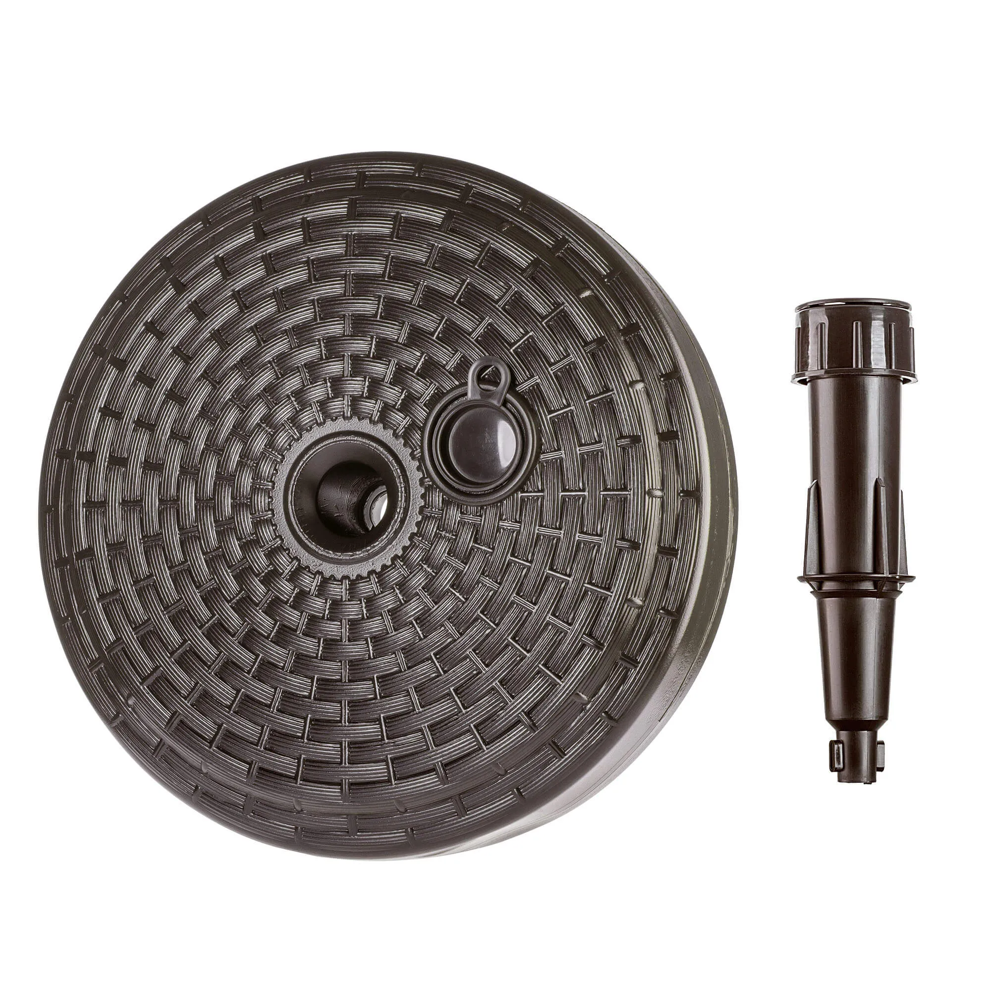 „Solero“ rotango apvalus rudas sodo skėčio pagrindas