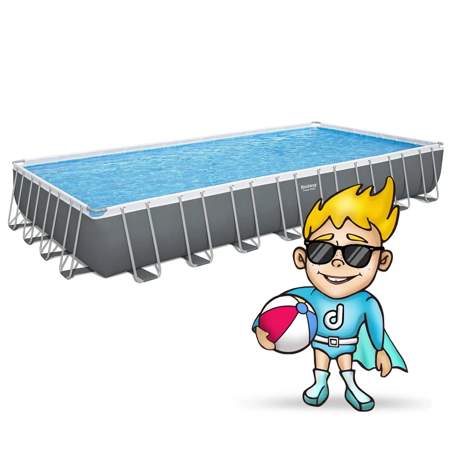 Karkasinis sodo baseinas 956 x 488 x 132 cm 11 viename Bestway 56623 - nuotrauka 1