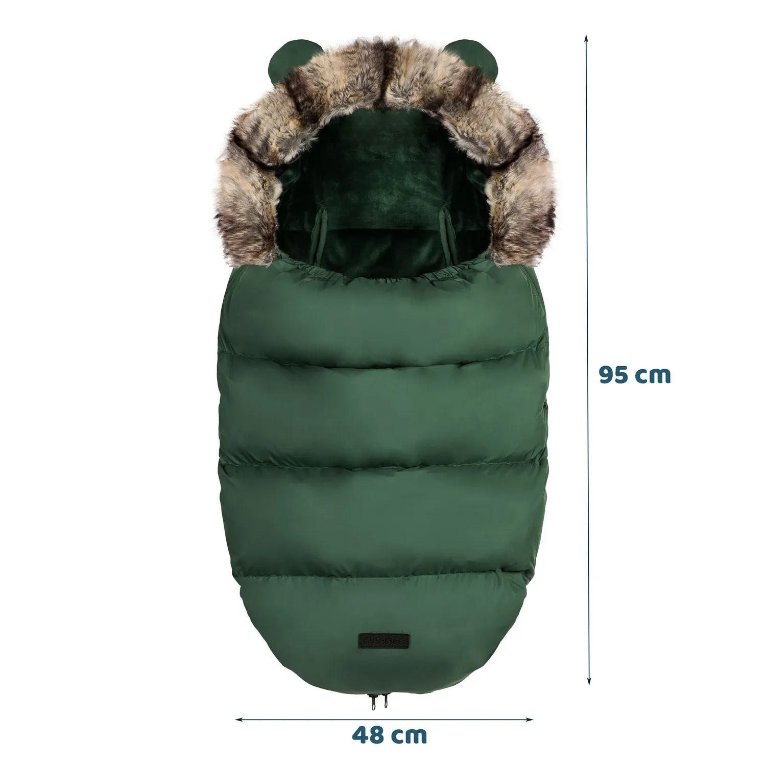 Elmi Ricokids vežimėlio/rogių miegmaišis - chaki spalvos - nuotrauka 1