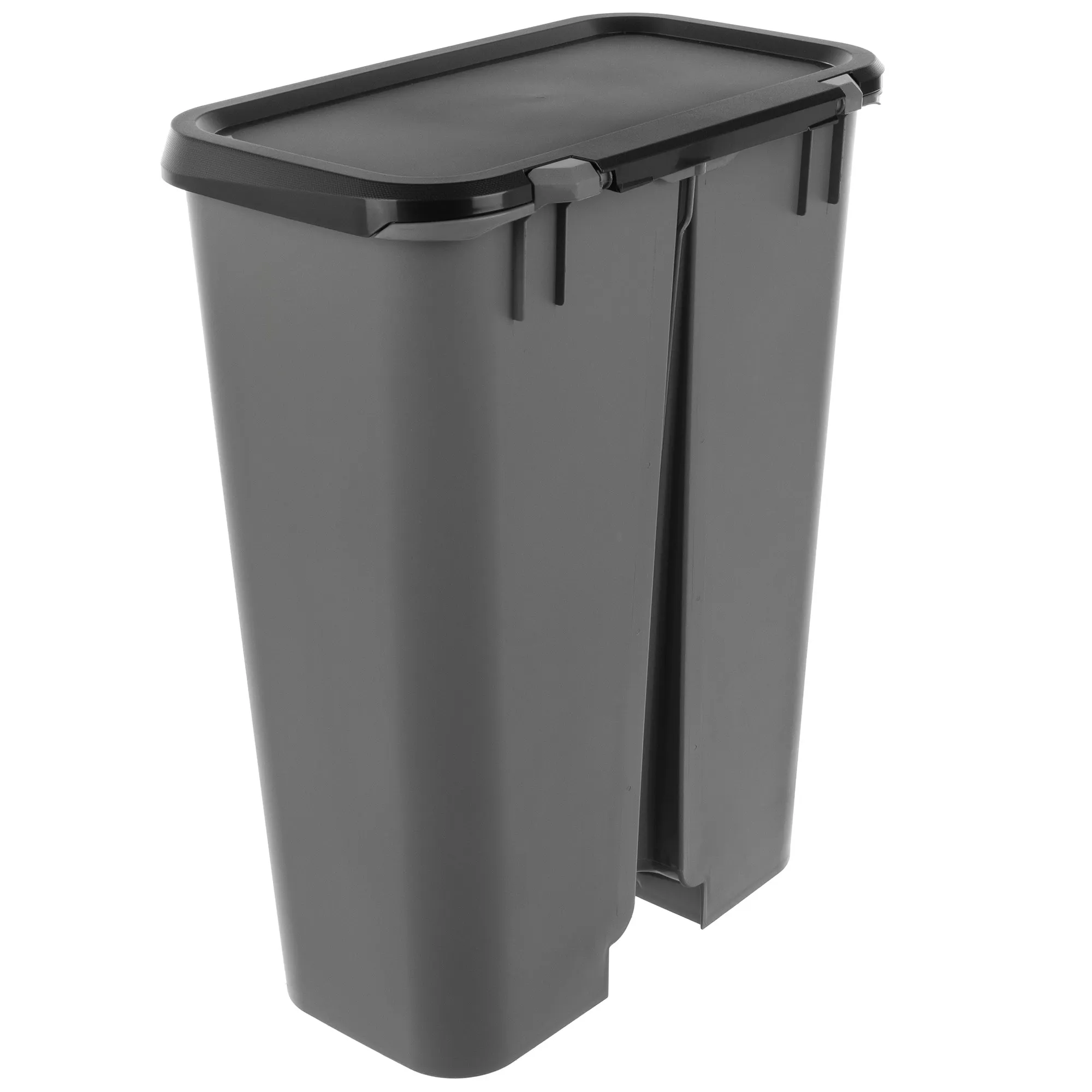 Curver Compatta šiukšliadėžė su pedalu, tamsiai pilka, 50 l