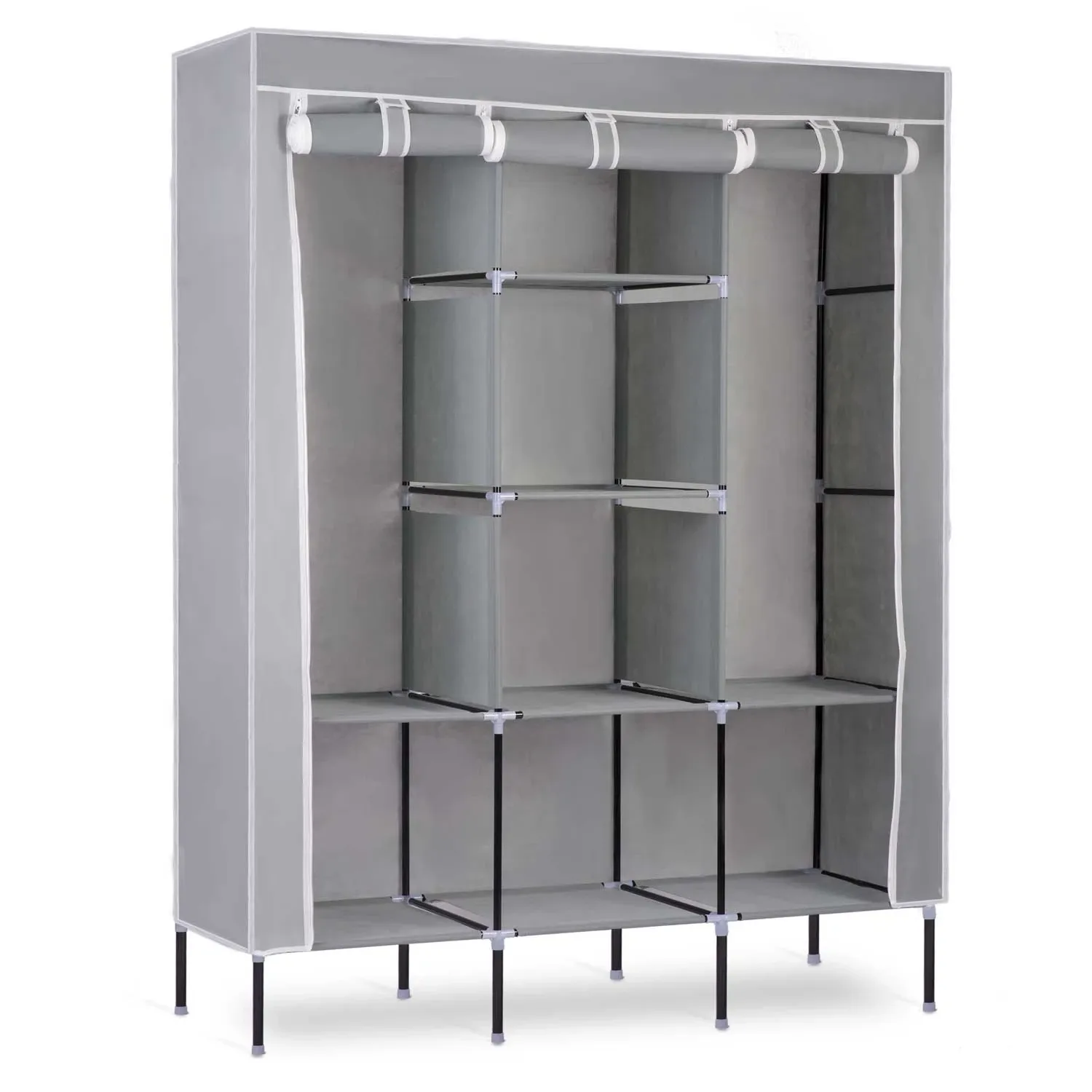 Massido tekstilinė spinta - pilka - nuotrauka 1