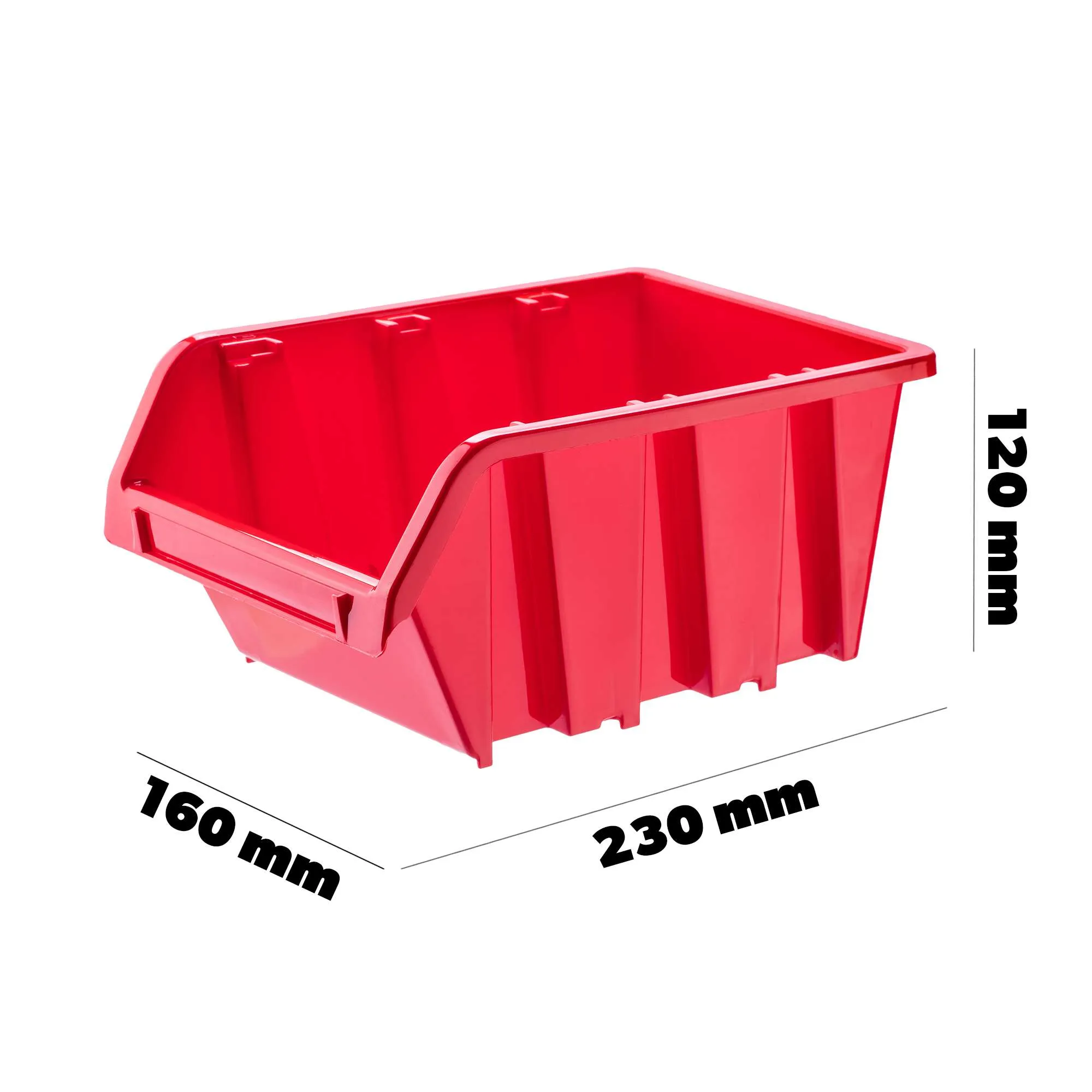 „Viken“ dirbtuvių padėklas 23x16cm, raudonas, 10 vnt.