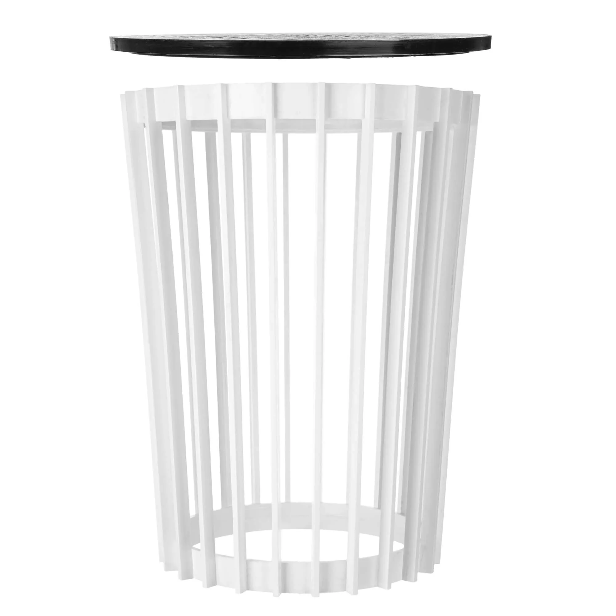 Aytre dvipusis augalų stovas 40 cm baltas + juodas stalviršis