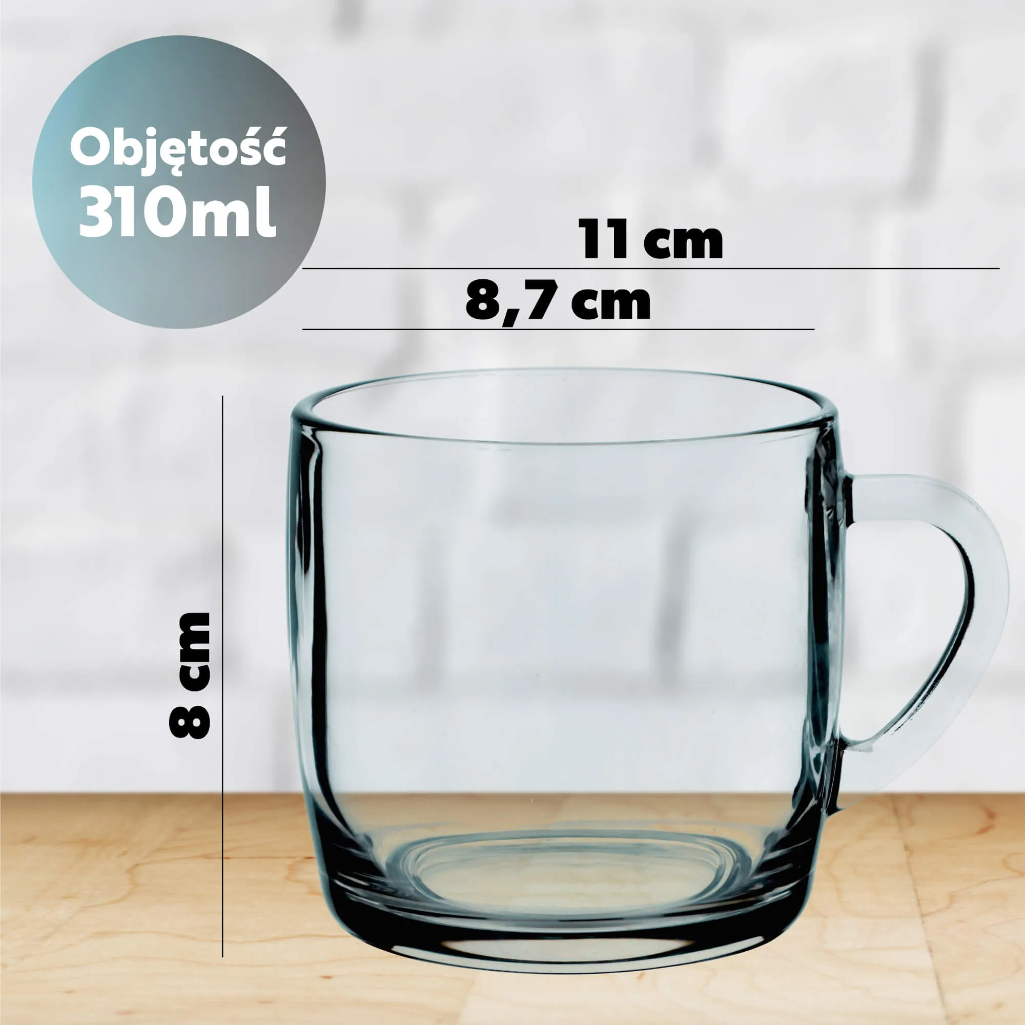 Barnico kavos ir arbatos puodeliai 310 ml, 6 vnt.