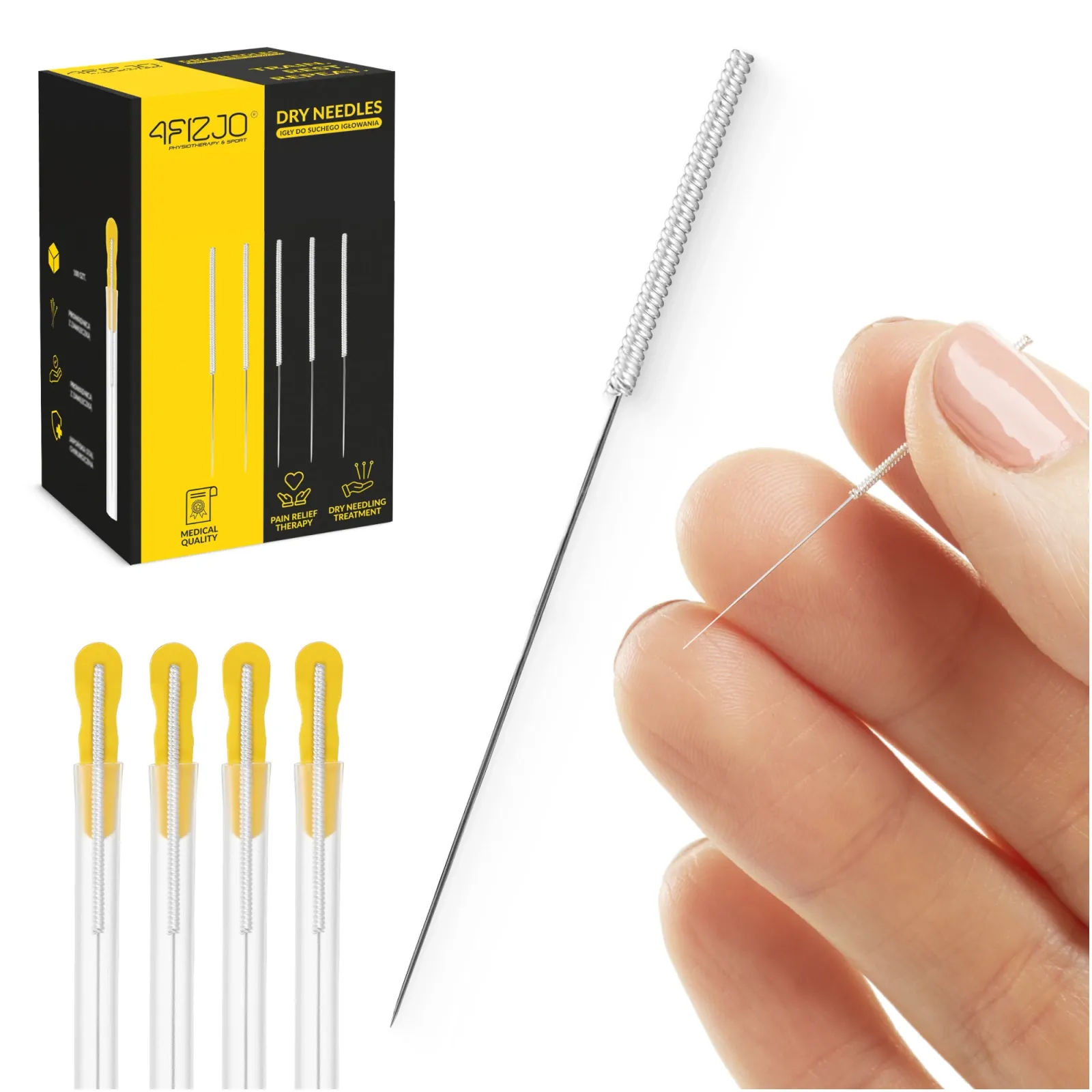 Akupunktūros adatos su kreiptuvu