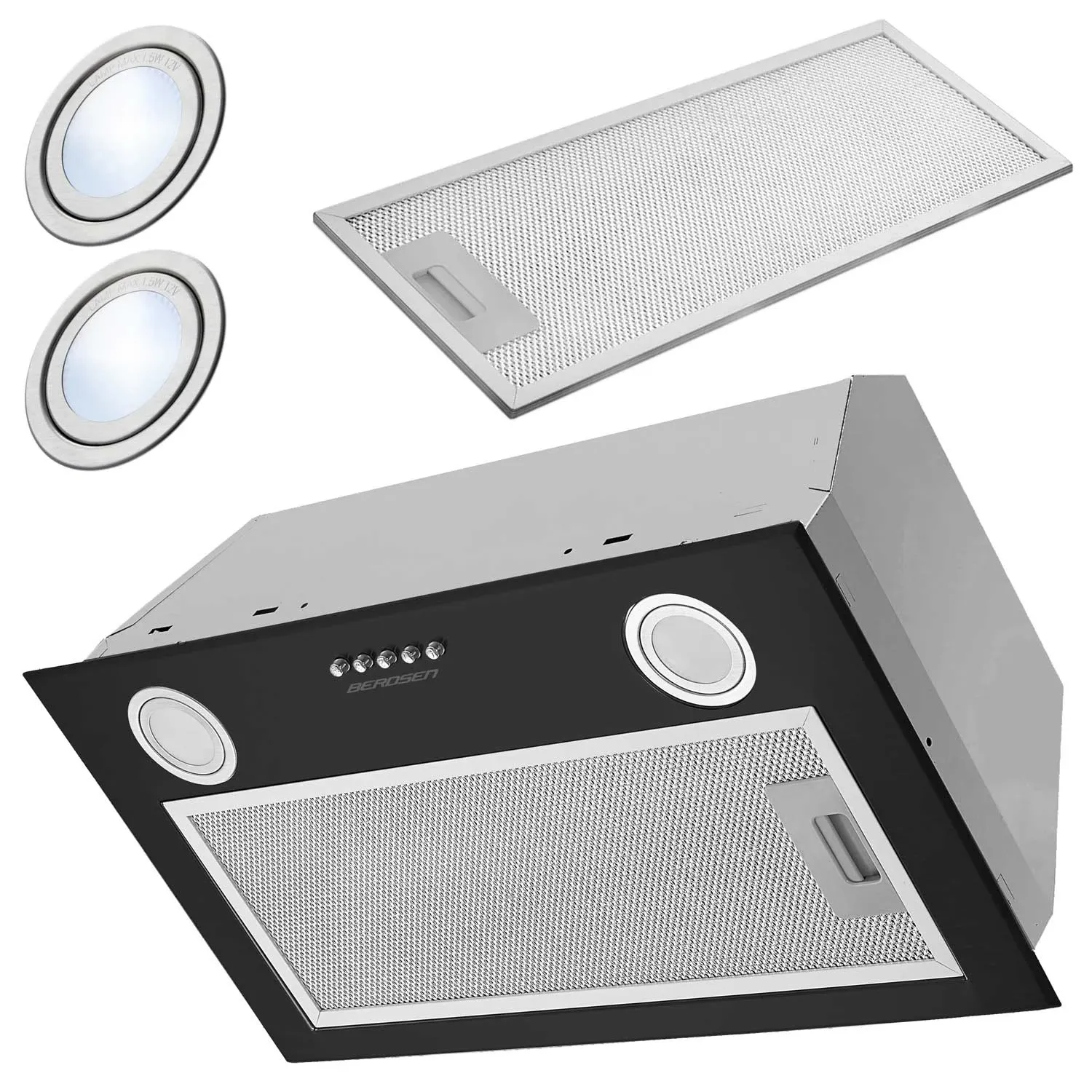 Įmontuojamas gartraukis 52 cm Berdsen BT-232 juodas - nuotrauka 1