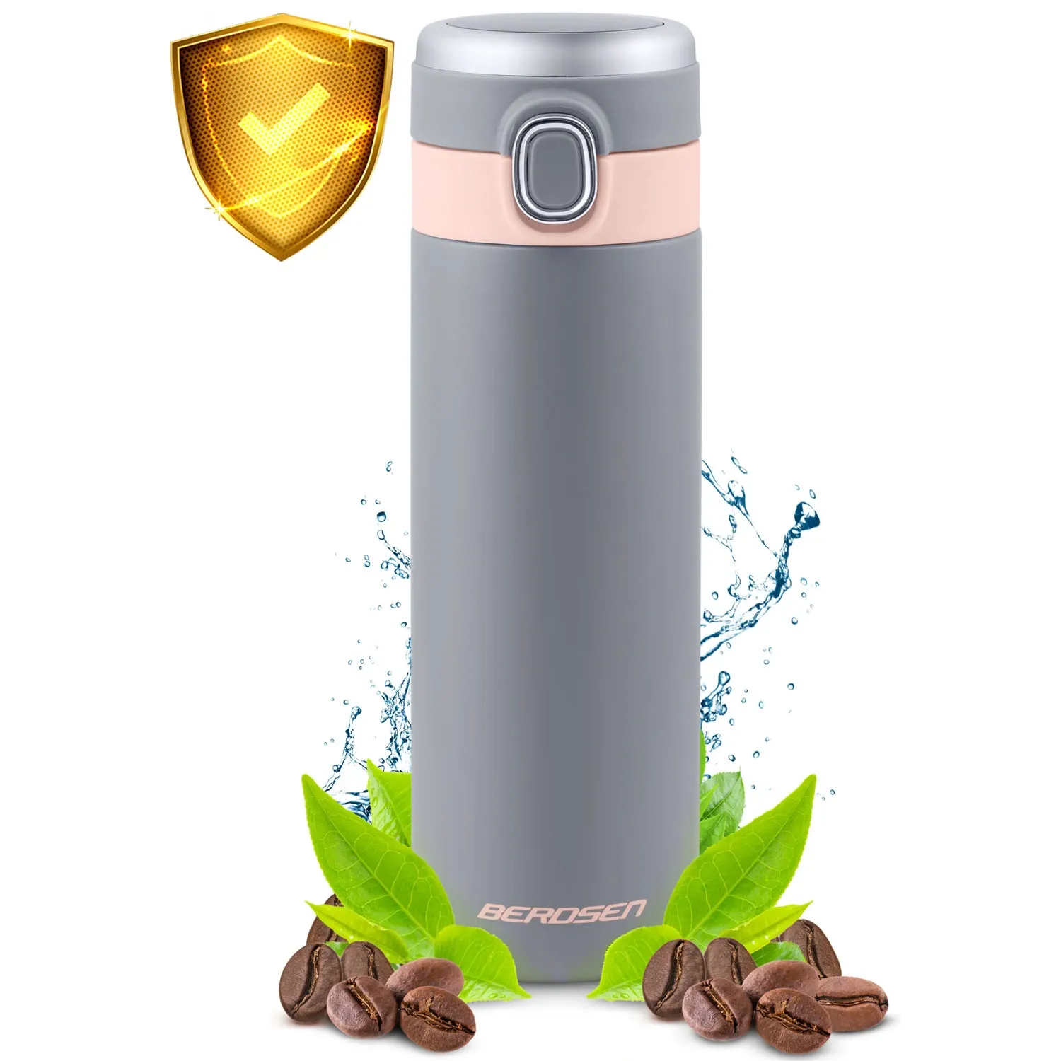 Vakuuminis termosas 450 ml BD-786 pilkas - nuotrauka 1