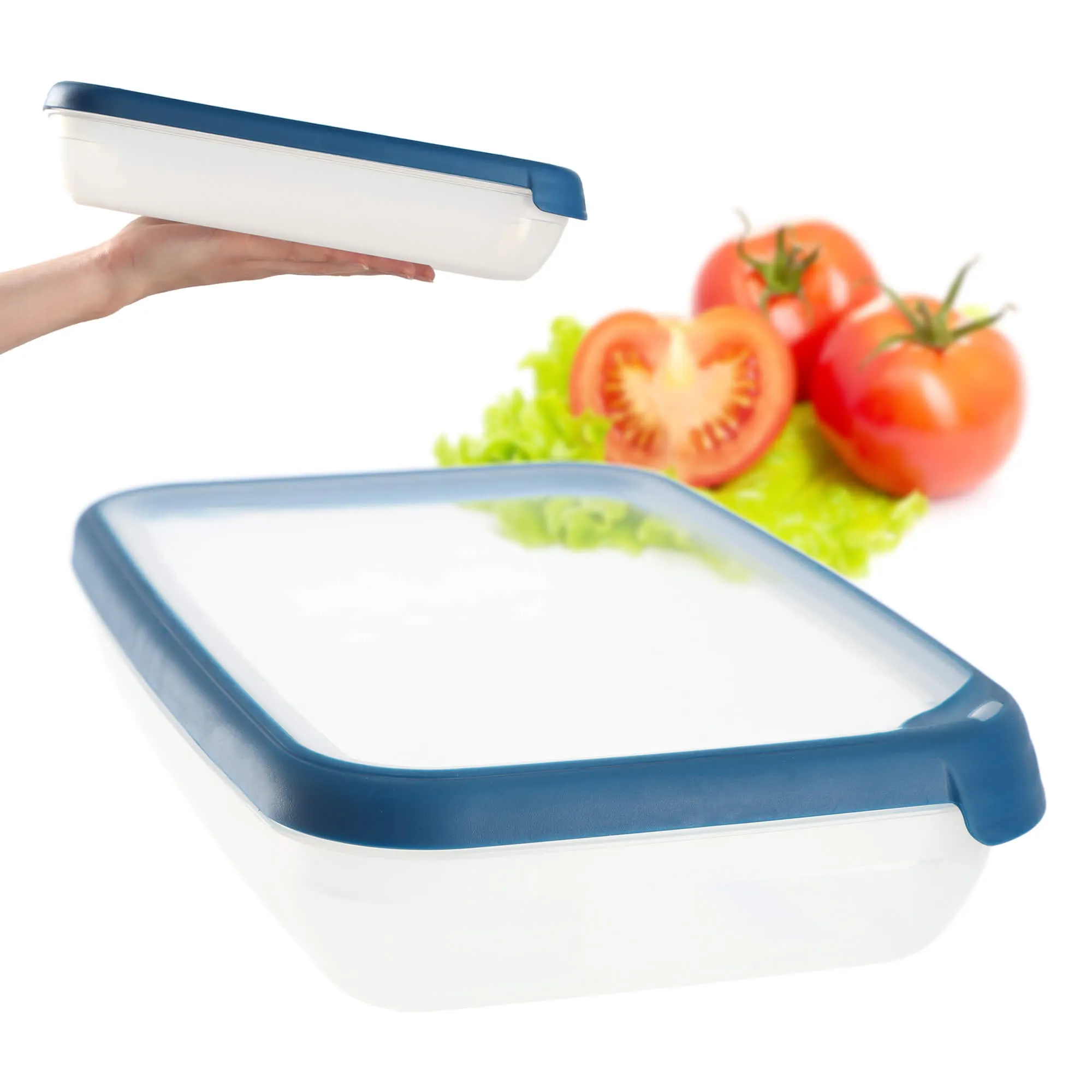 2,6 l „Curver Grand Chef Eco Line“ stačiakampis indas, mėlynas