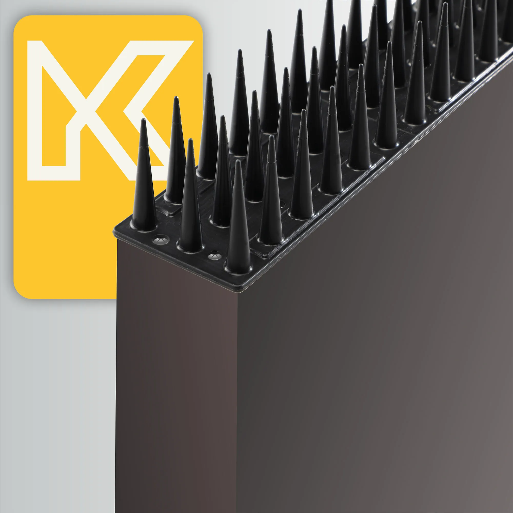 „Arcas“ plastikiniai paukščių atbaidymo smaigai, juodi, 6 vnt.