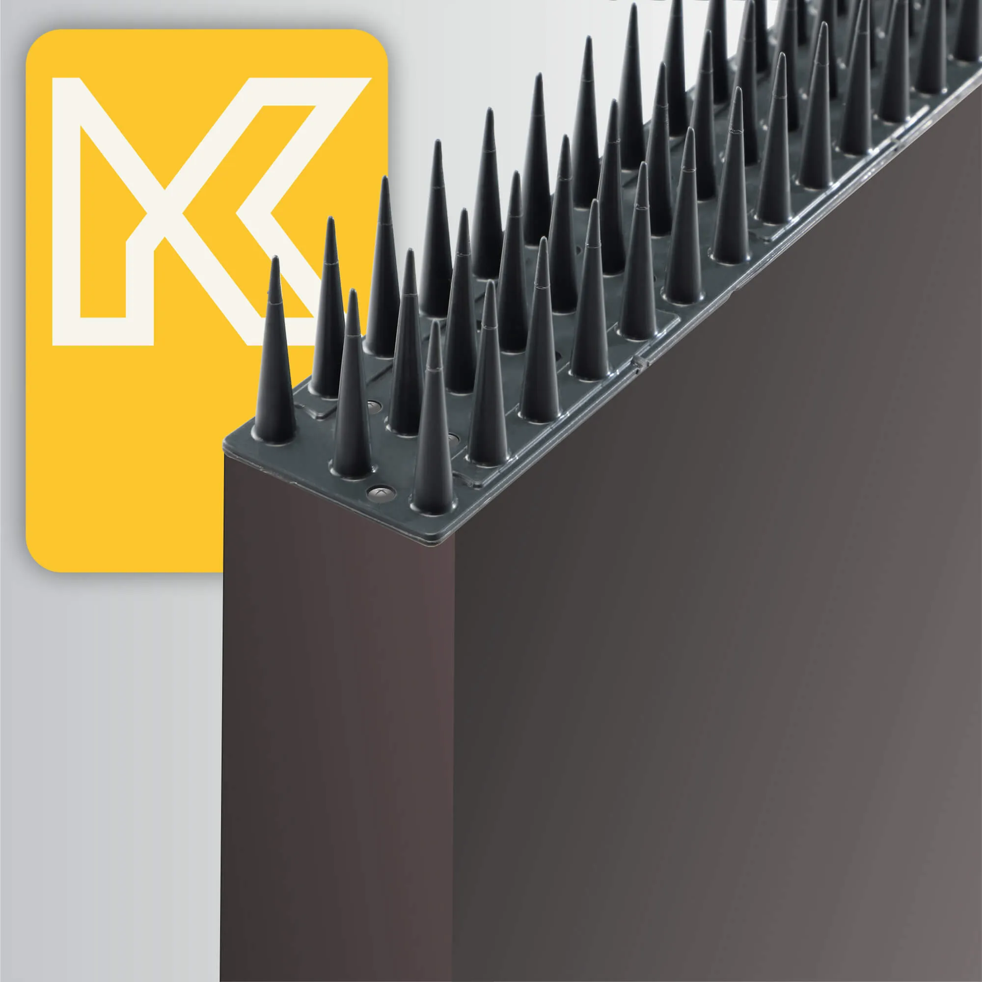 Arcas plastikiniai paukščių apsaugos smaigai, antracito spalvos, 6 vnt.