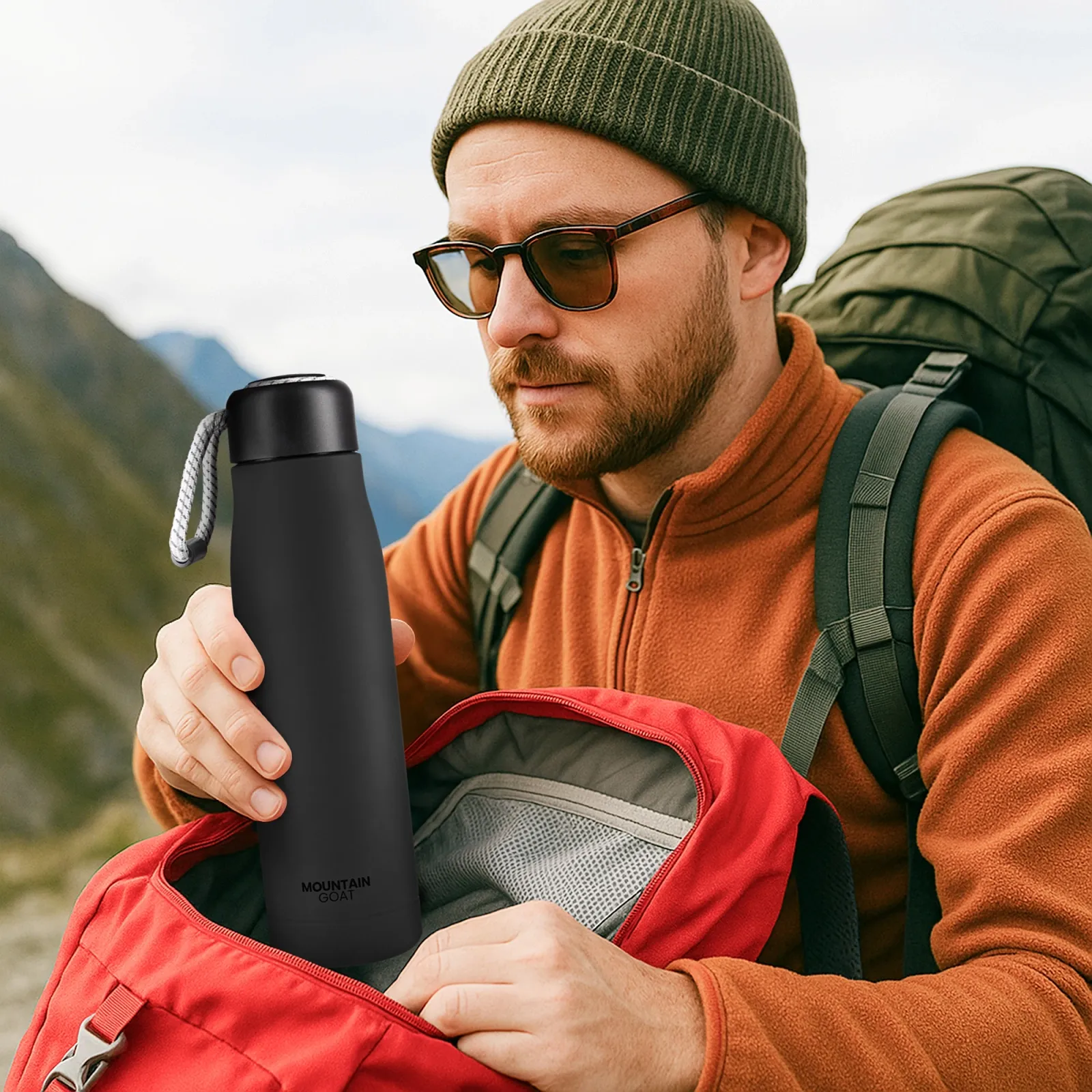 Terminis butelis su dirželiu 540 ml