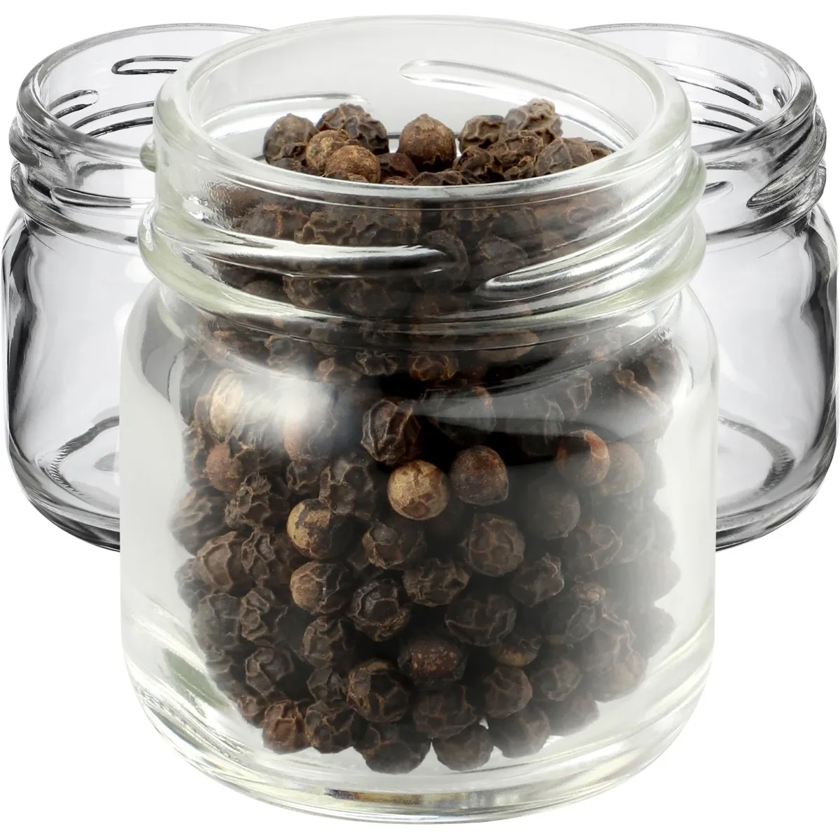 Halli konservavimo stiklainiai 40 ml 10 vnt. 43 mm be dangtelių