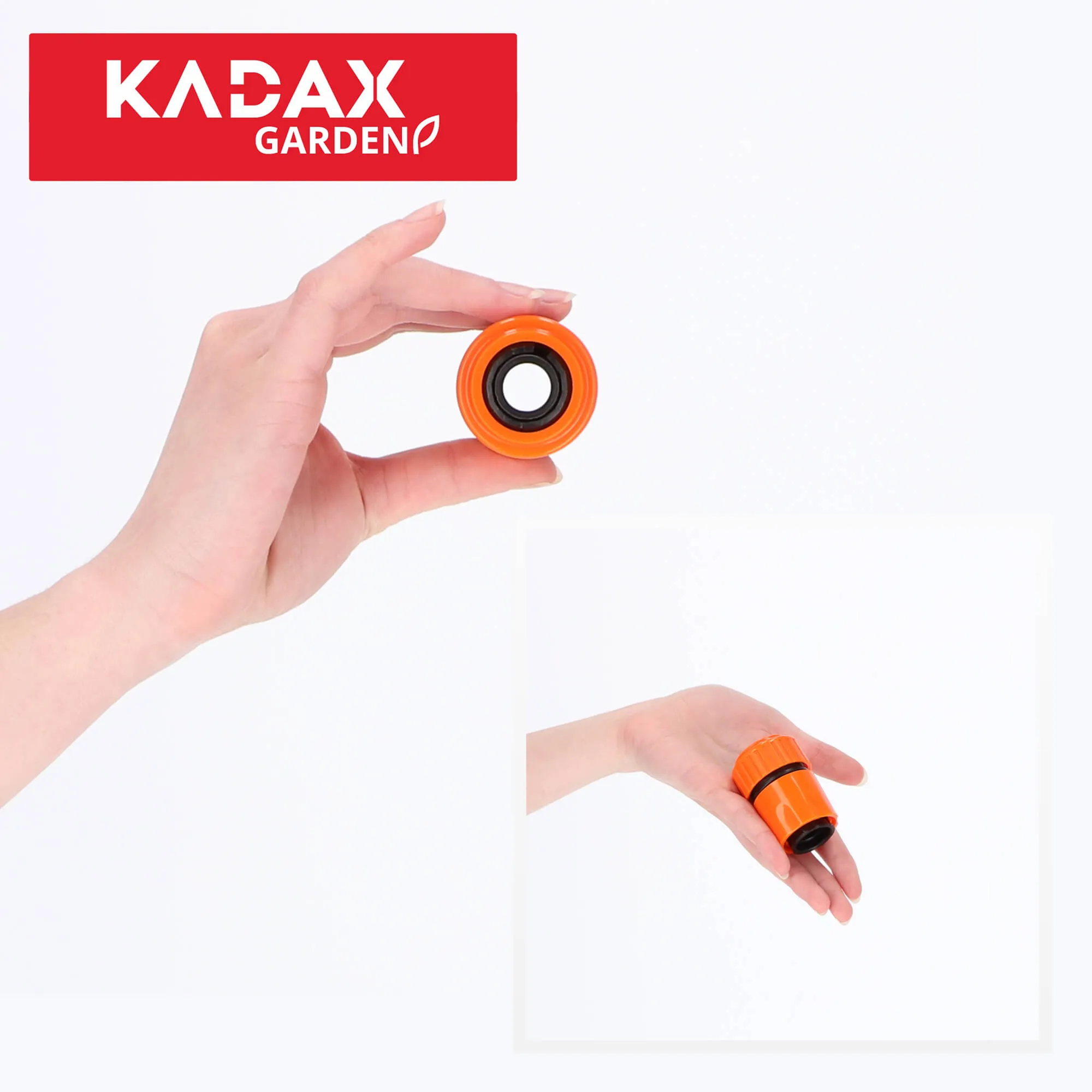 3/4 colio sodo žarnos greito prijungimo jungtis, oranžinė