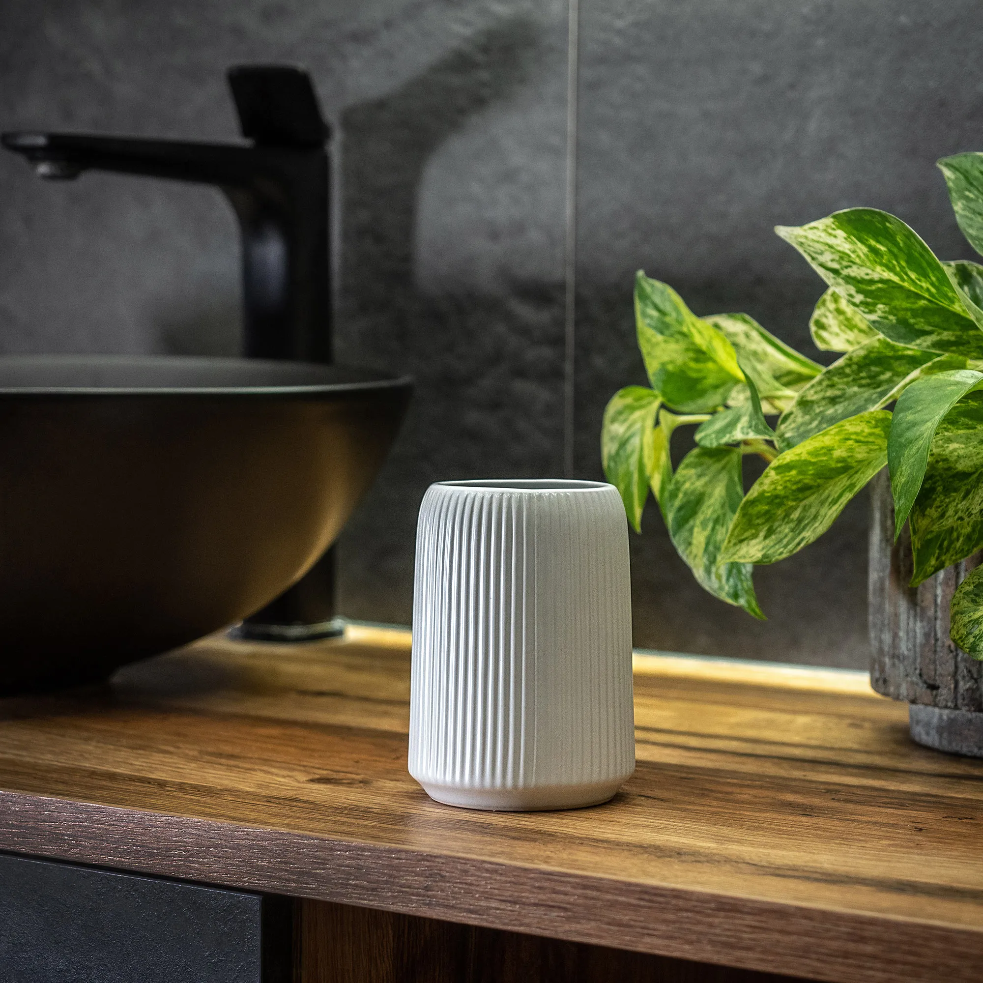 Mataro vonios puodelis, baltas