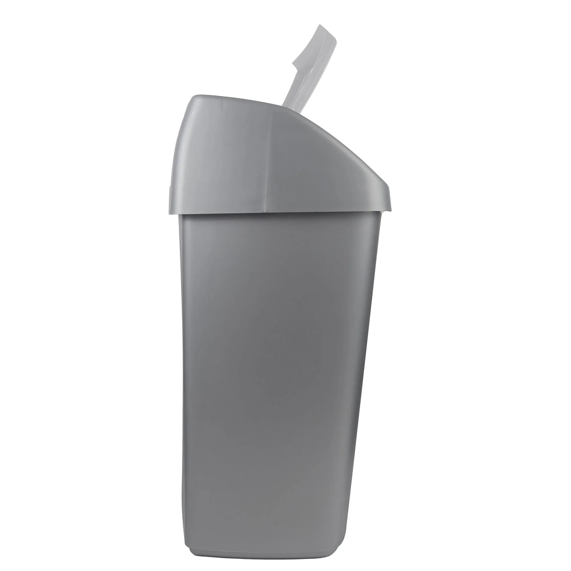 Curver šiukšliadėžė su atlenkiamu dangčiu, tamsiai pilka, 15 l