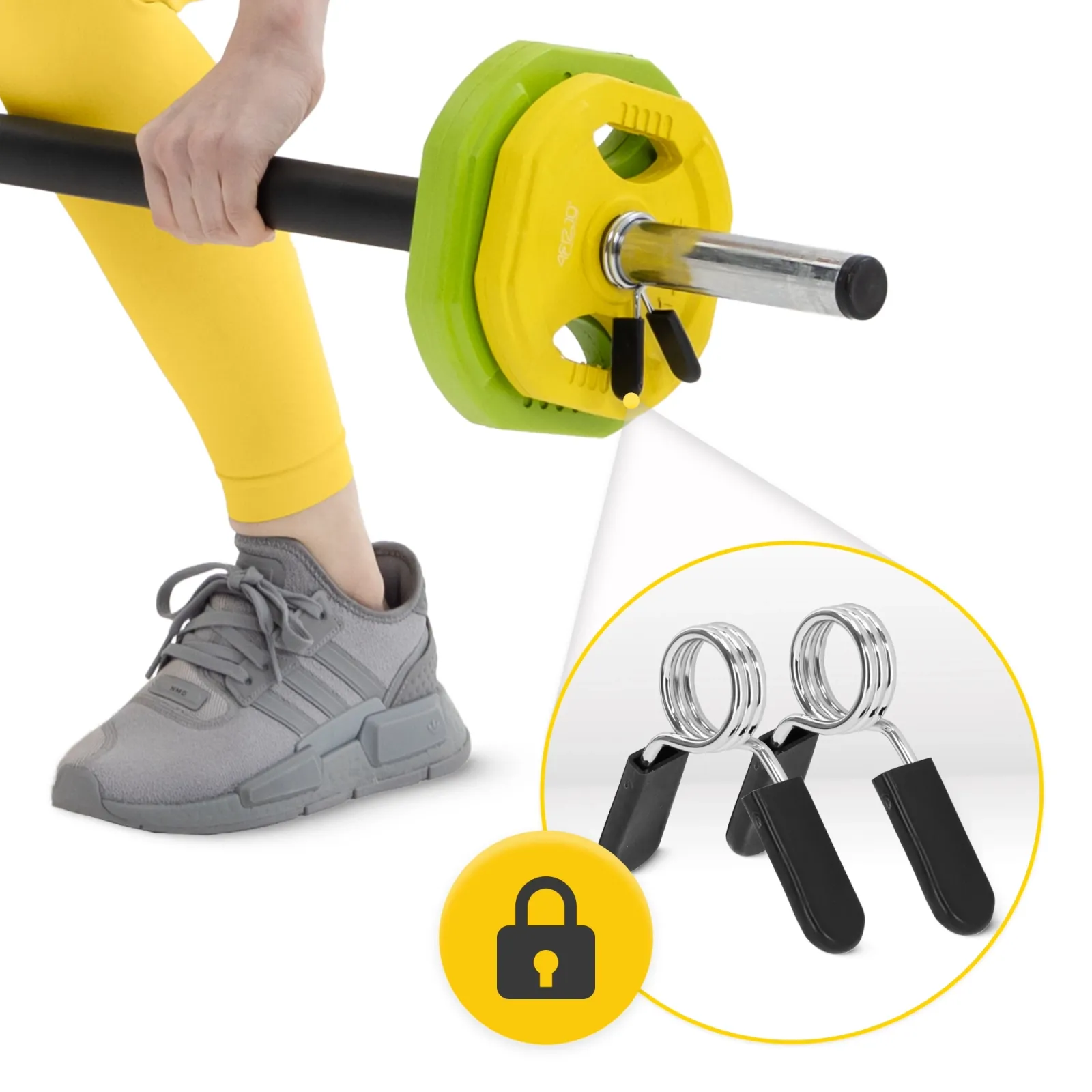 Treniruočių štanga su ketaus svarmenimis 20 kg