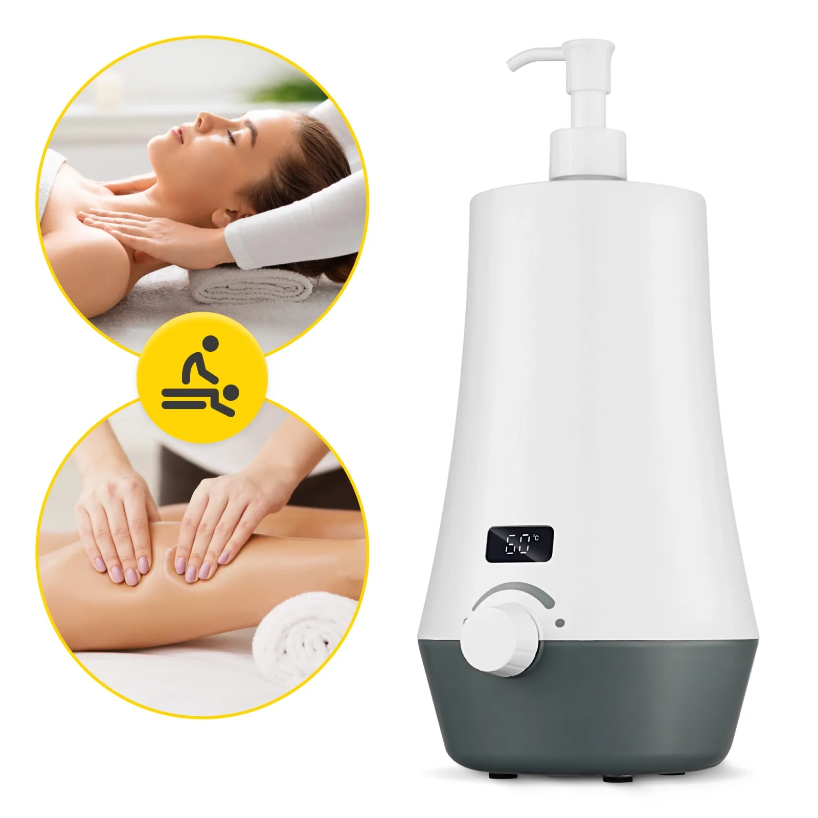 Elektrinis masažinio aliejaus šildytuvas