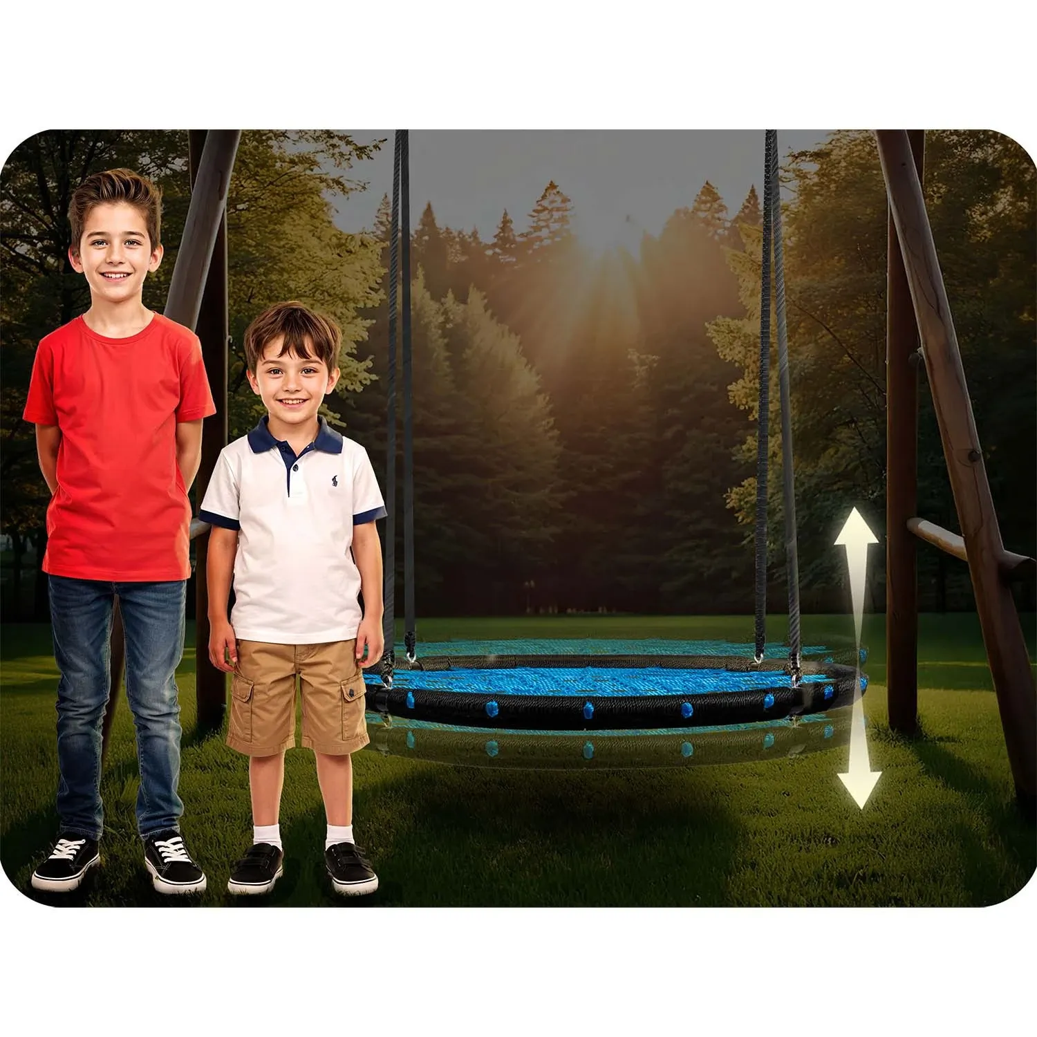 Gandro lizdo sūpynės Neo-Sport NS-104 100 cm - nuotrauka 1