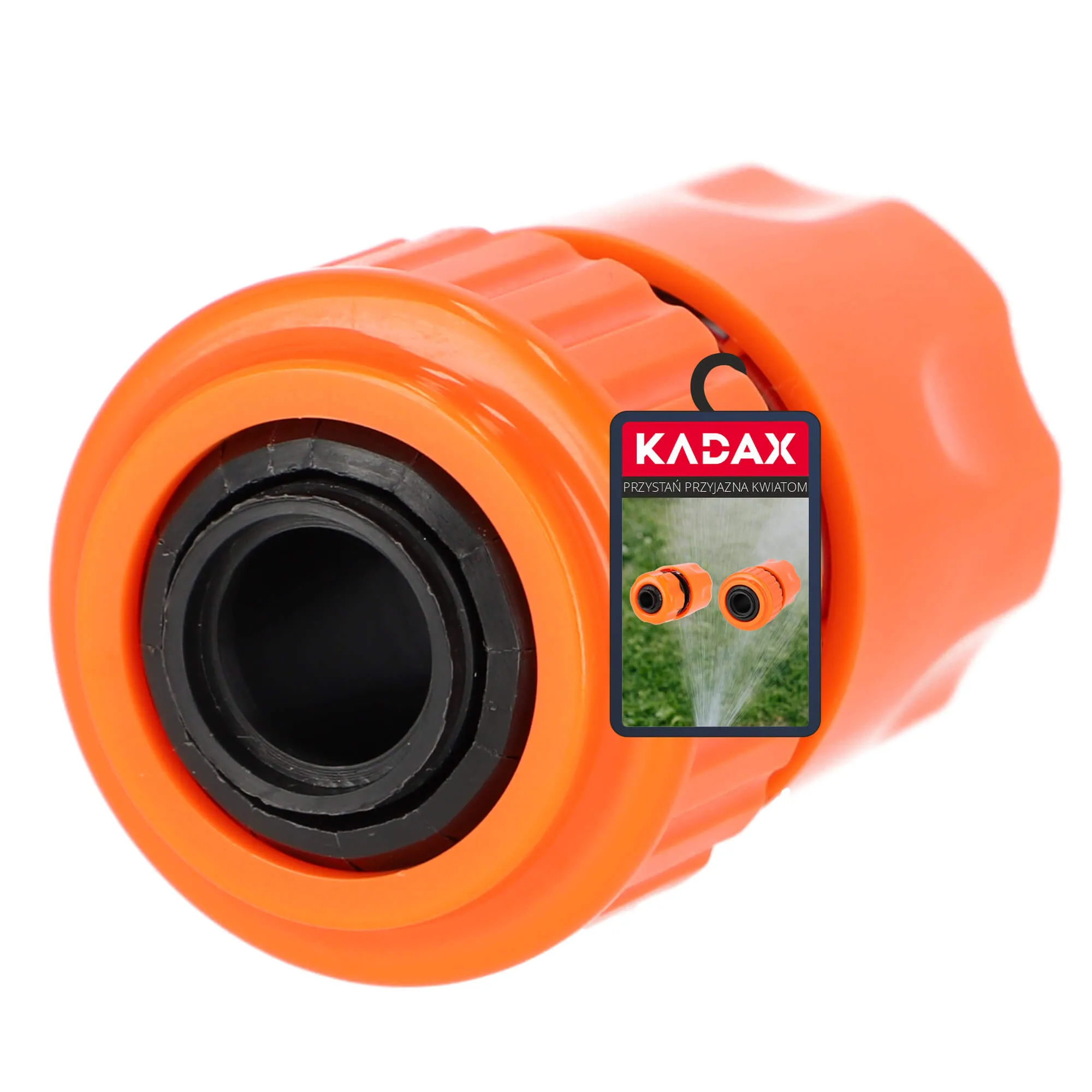 3/4 colio sodo žarnos greito prijungimo jungtis, oranžinė