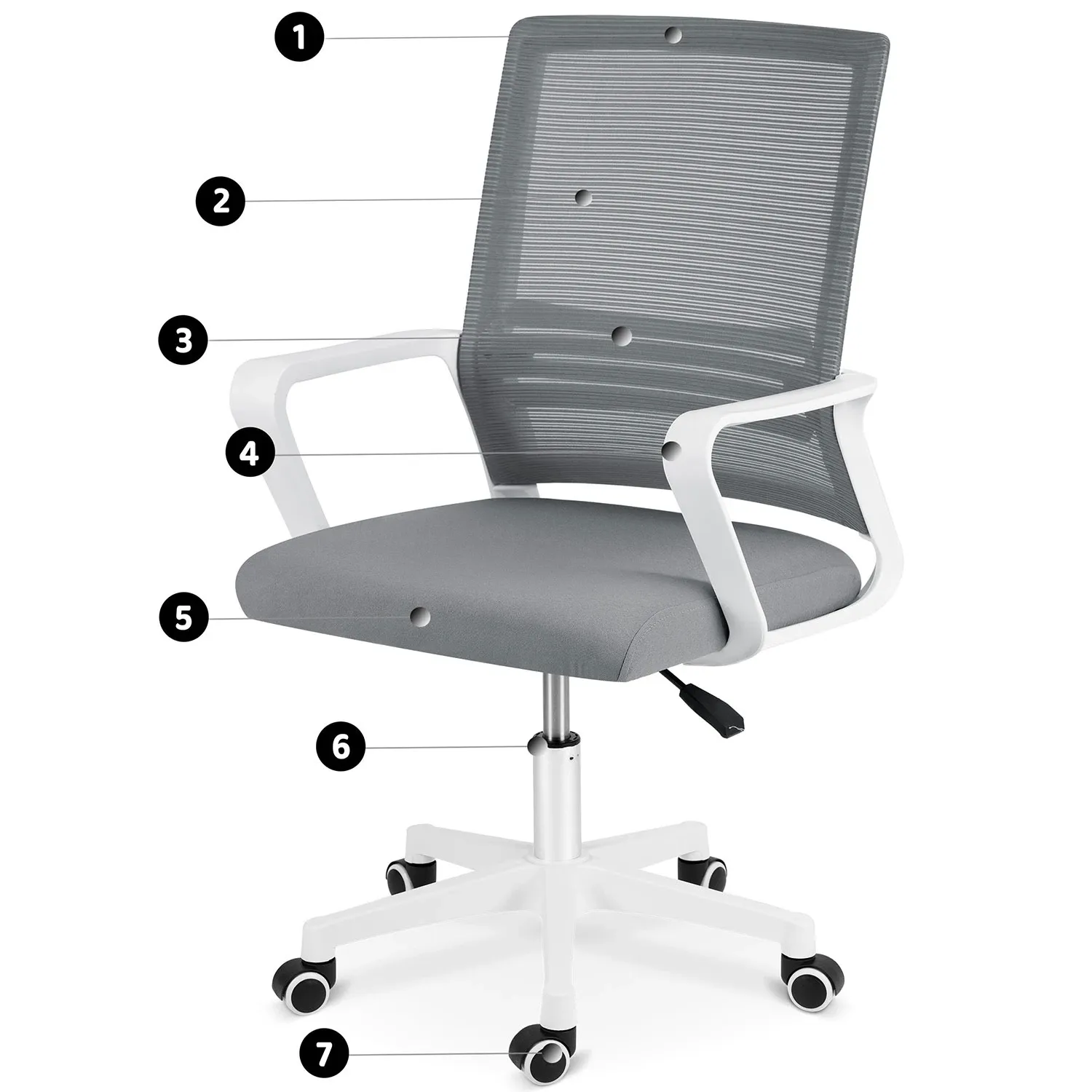 Sofotel Corta mikro tinklelio biuro kėdė, tamsiai pilka - nuotrauka 1