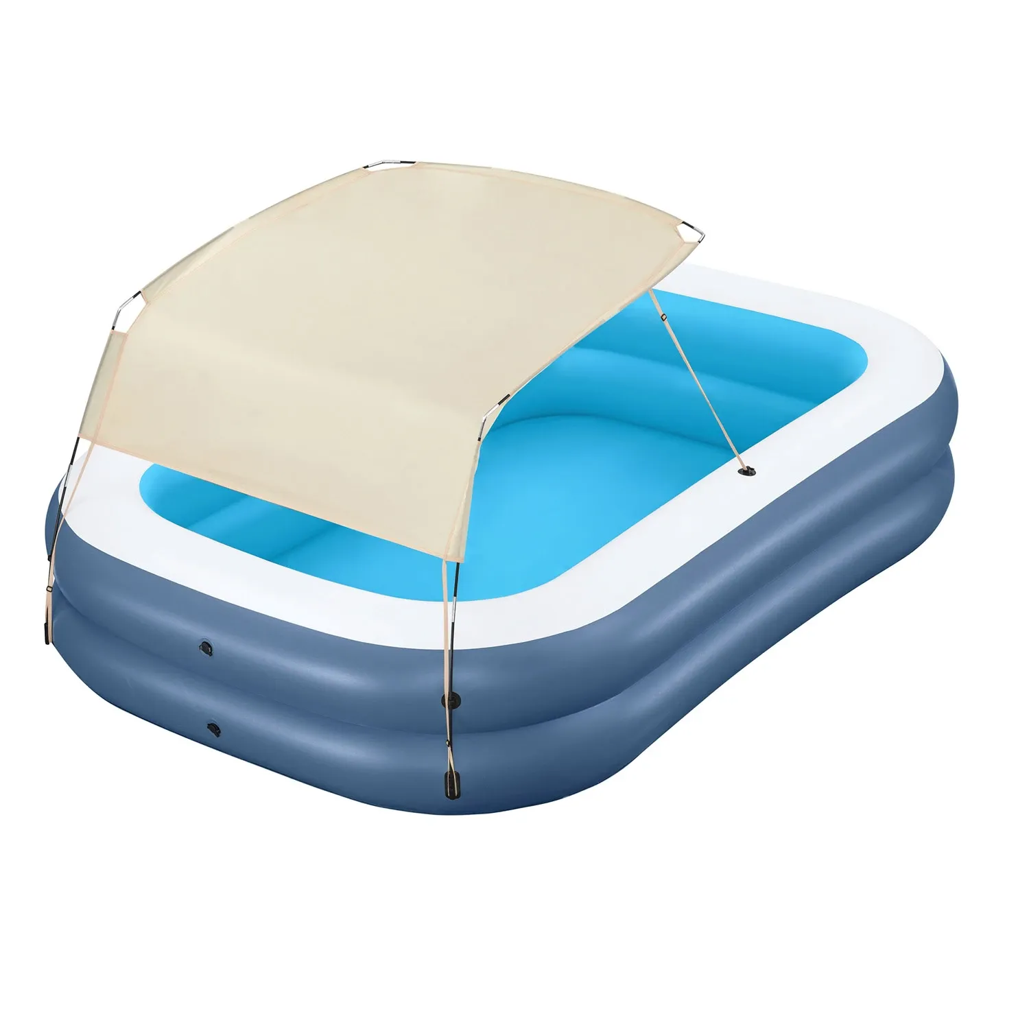 Pripučiamas šeimos baseinas su stogu 254 x 174 x 140 cm Bestway 54449 - nuotrauka 1
