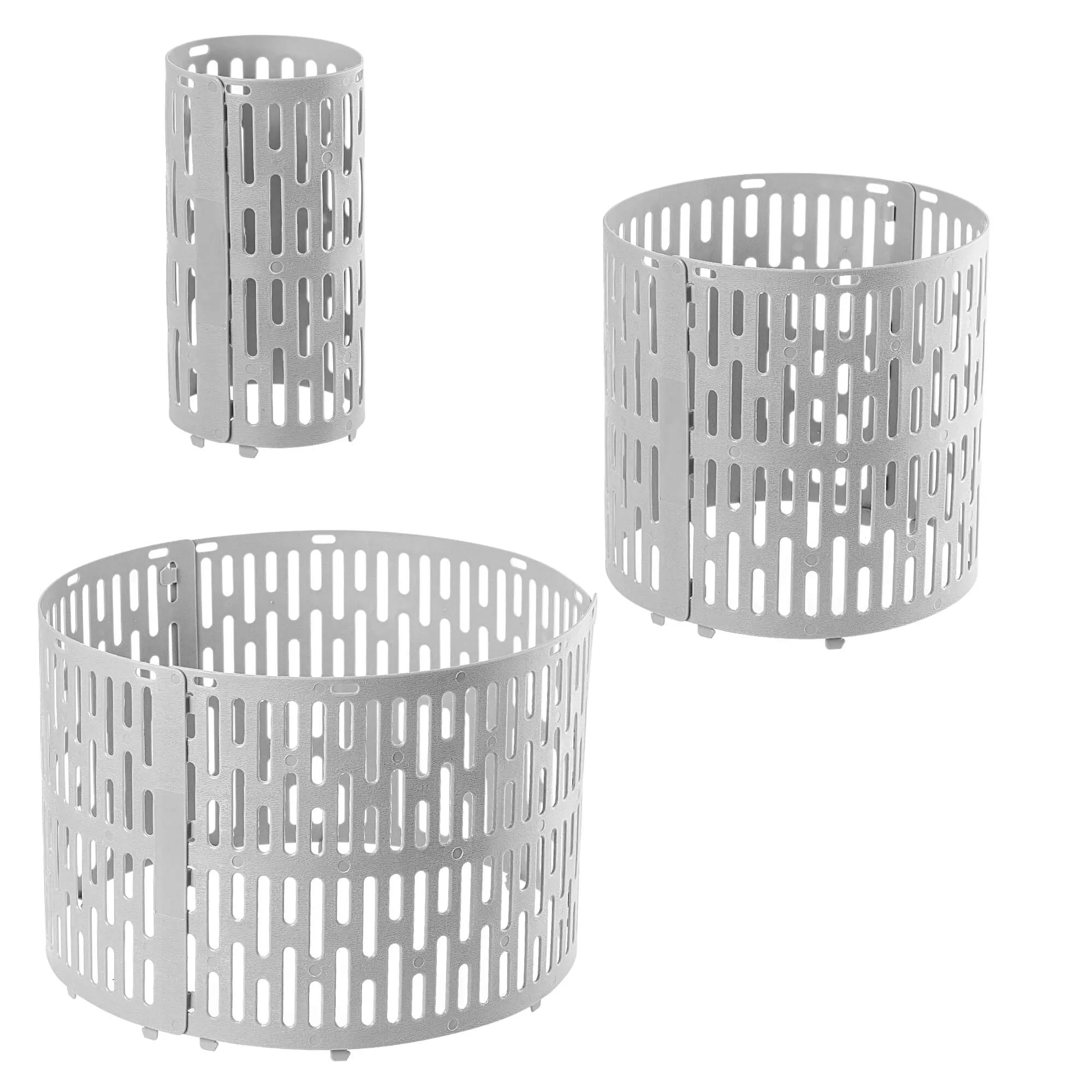 Ydes medžio kamieno uždangalai 20 x 33 cm pilki 3 vnt.