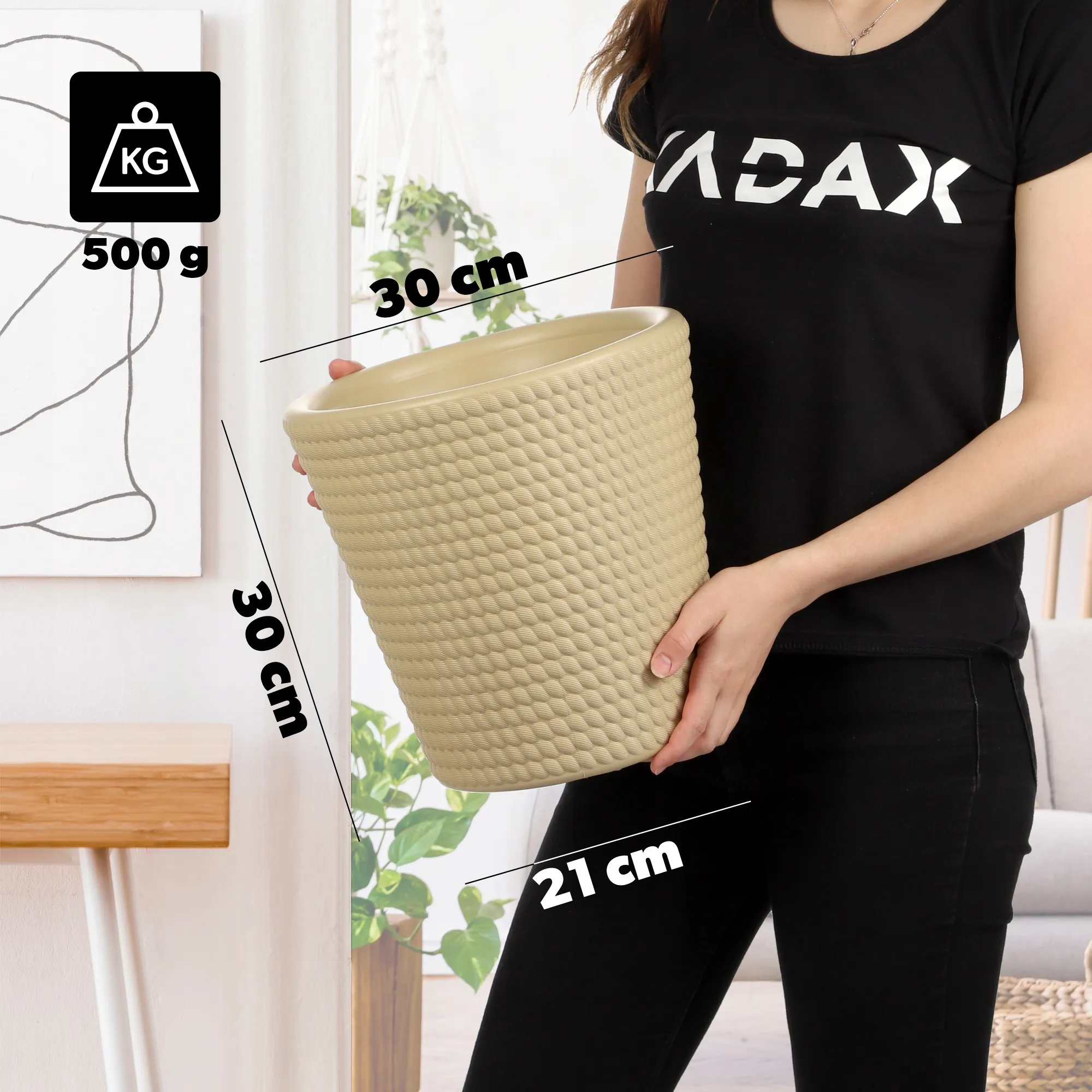 Muro gėlių vazonas 30 cm