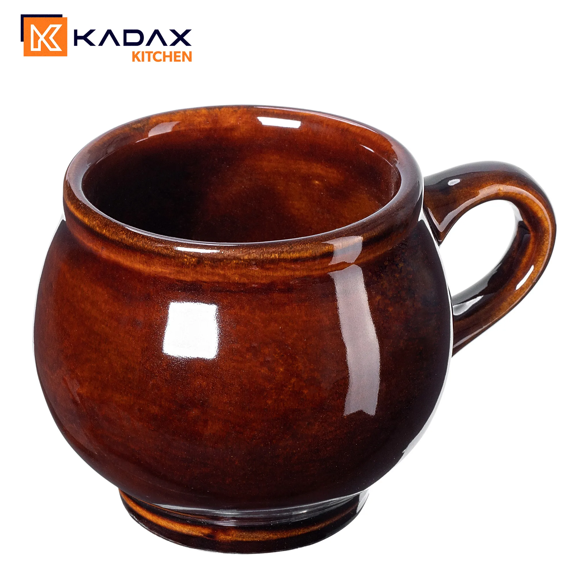 Olympia akmens masės puodeliai 0,3 l su rankena, 2 vnt.