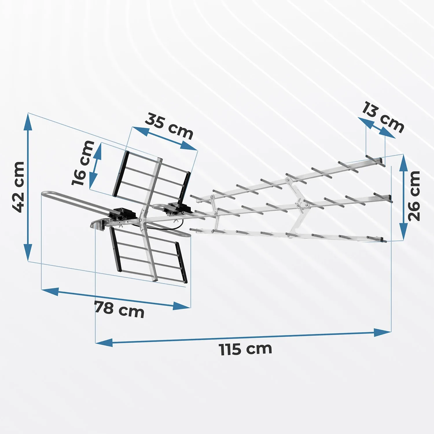Berdsen BD-952 kryptinė lauko televizijos antena ultra HD 4K - nuotrauka 1