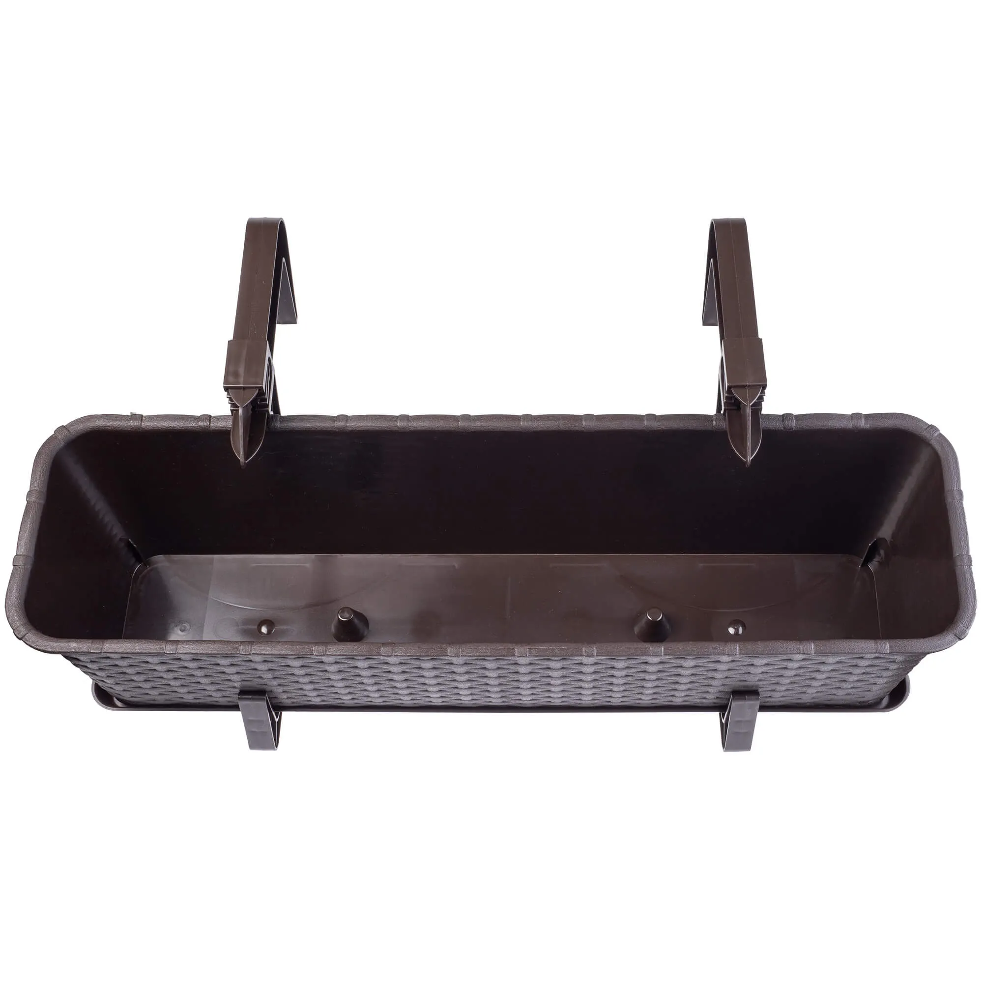 Rotango vazonas su lėkštute Frette 60 cm + 2 rankenos