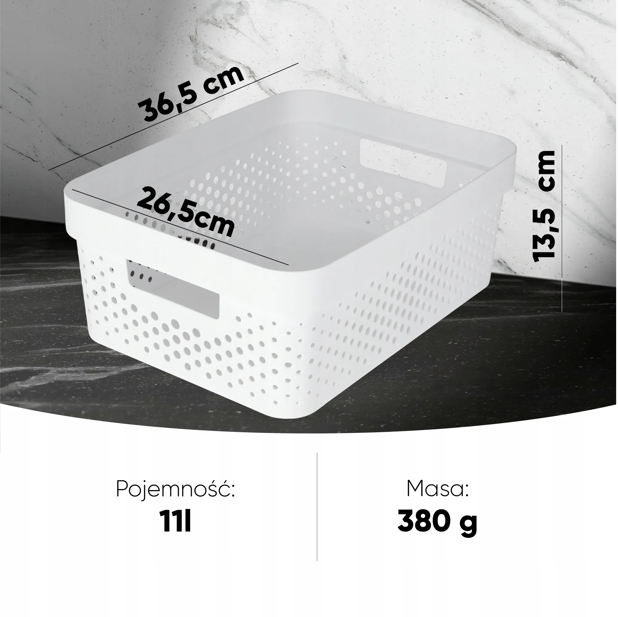 „Curver Infinity“ sandėliavimo konteineriai 4,5 + 11 + 17 l, balti