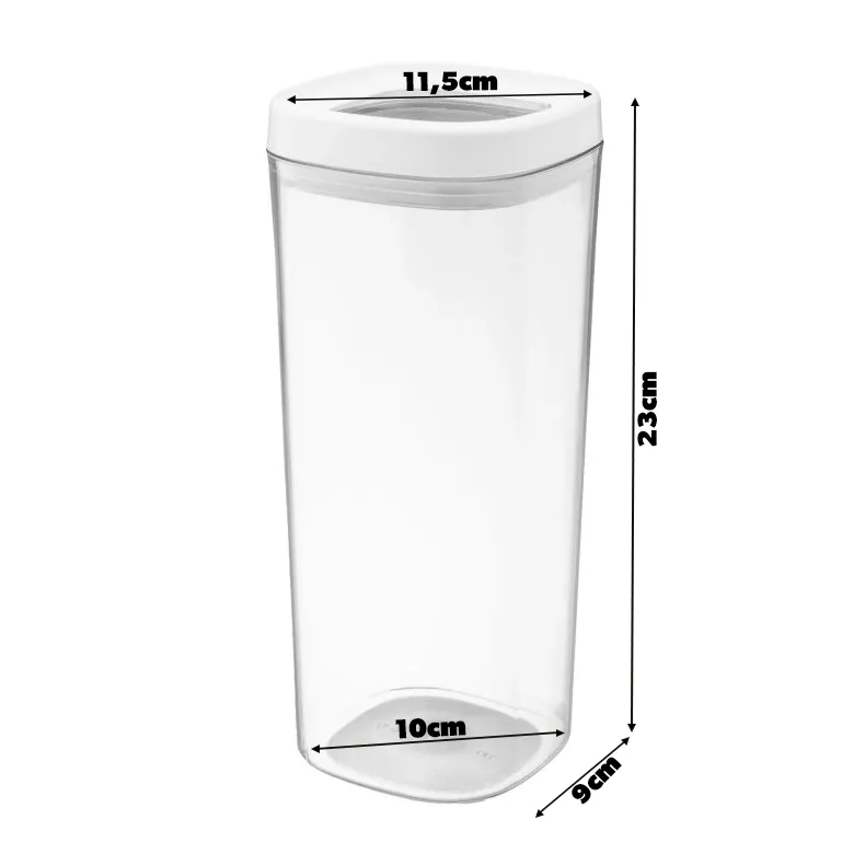 Duna kvadratinis indas 1,8 l, 2 vnt.