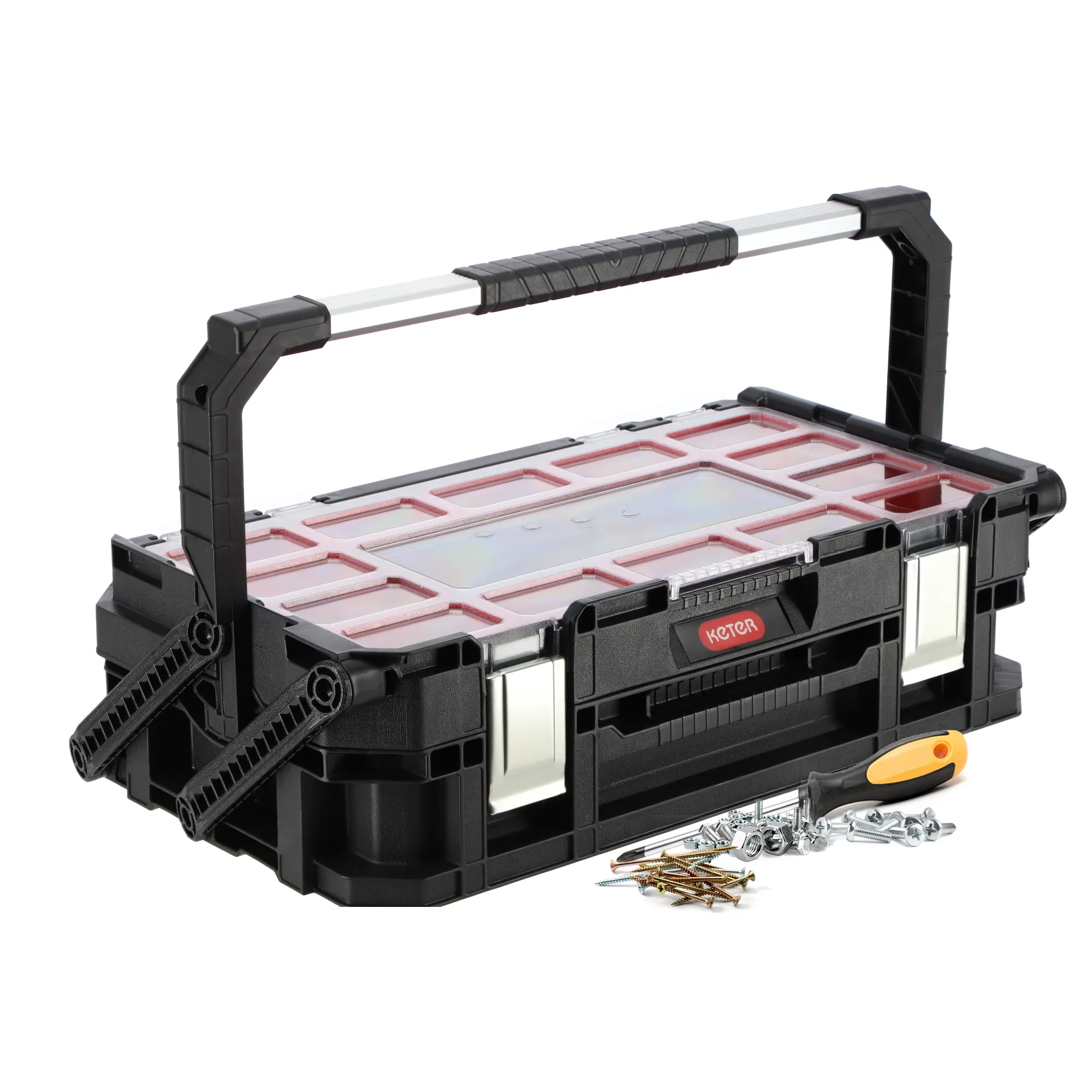 „Keter Connect“ įrankių organizatorius, juodas